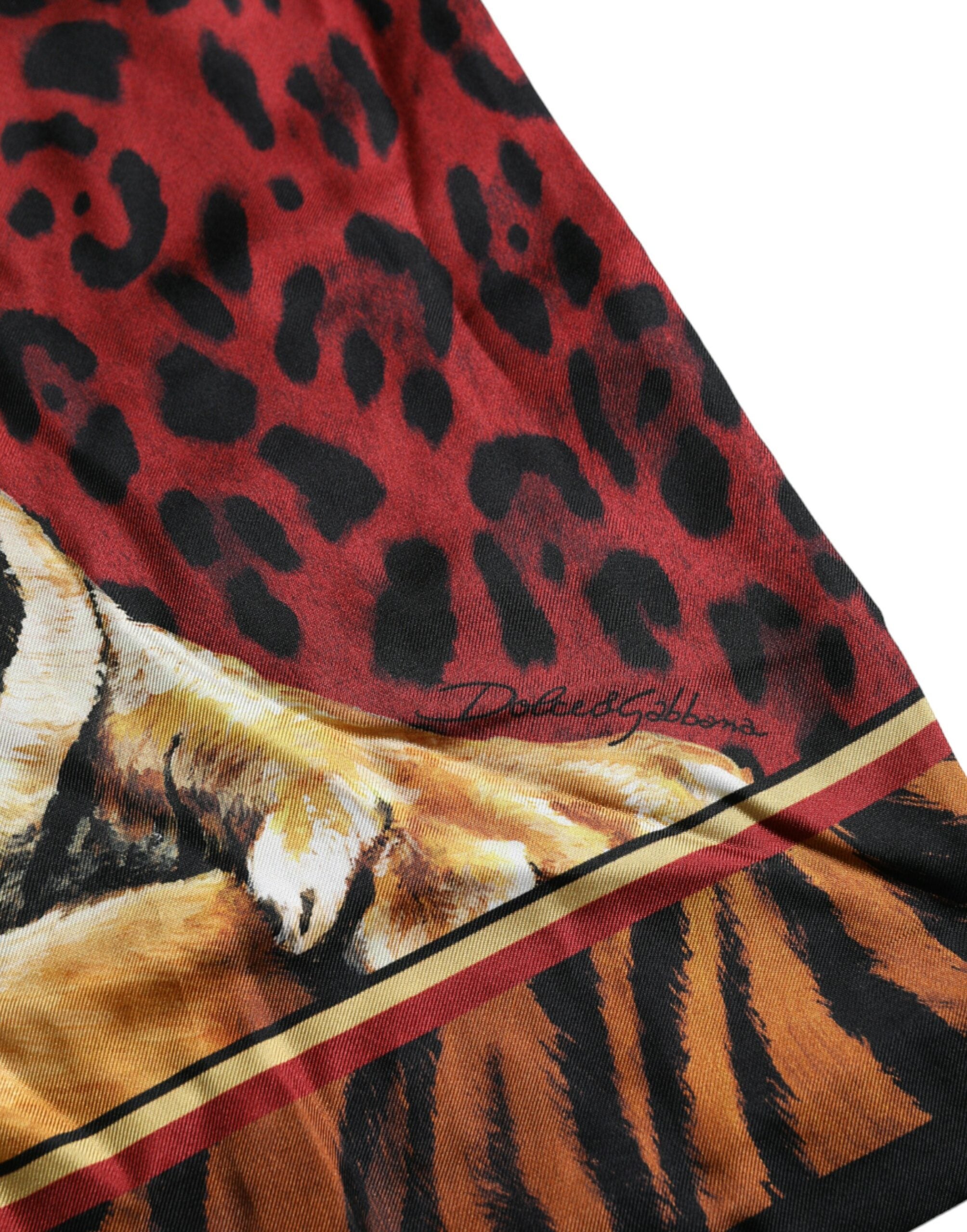 Dolce & Gabbana Tiger Print Men T-shirt