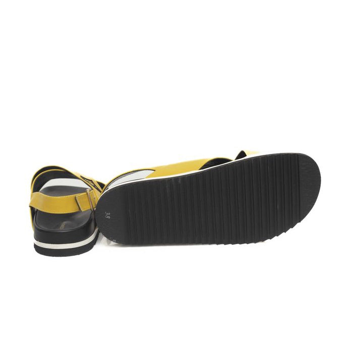 Дамски сандали Cerruti 1881 Yellow Calf Leather Women Sandal Insole View