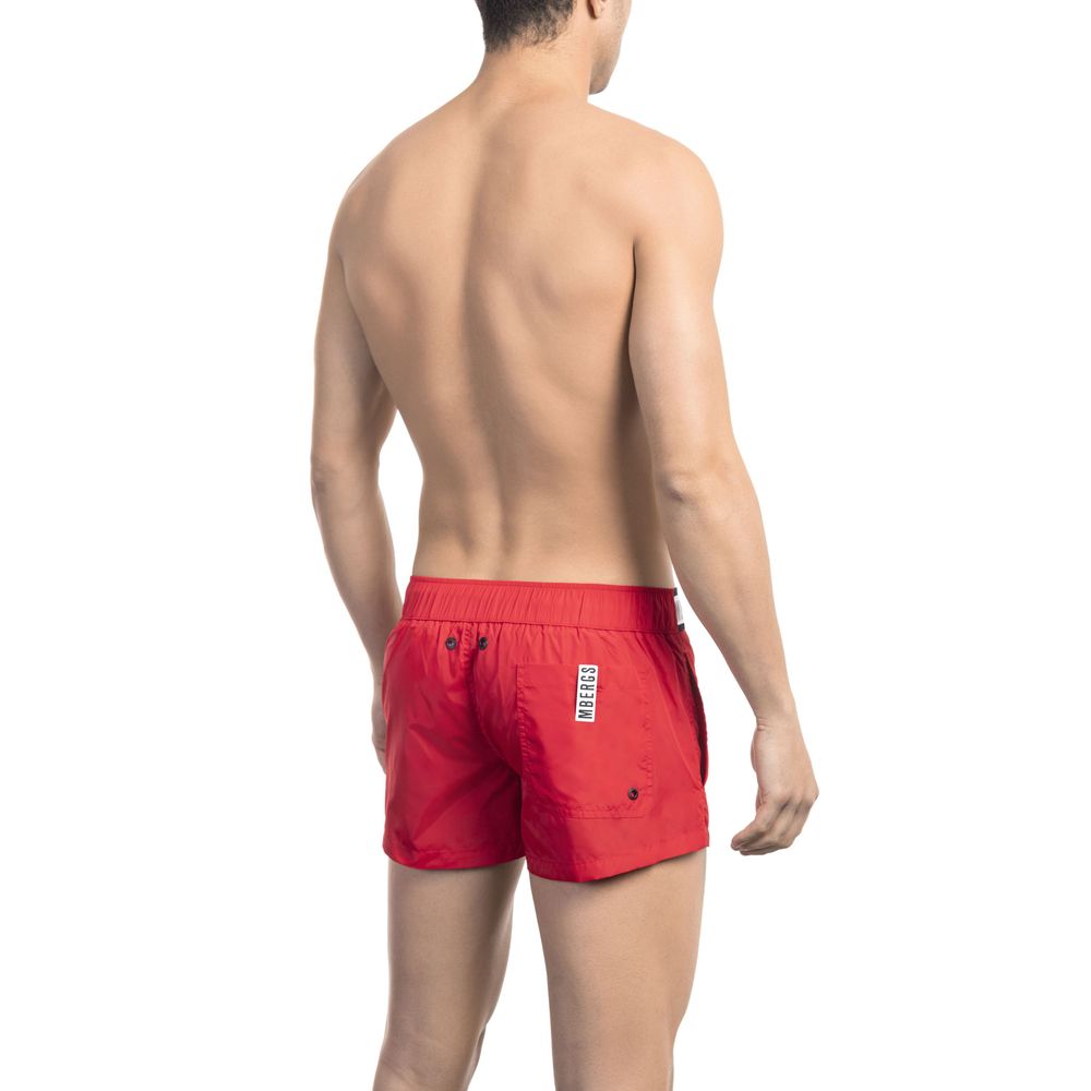 Мъжки плувни шорти Bikkembergs Red Polyamide