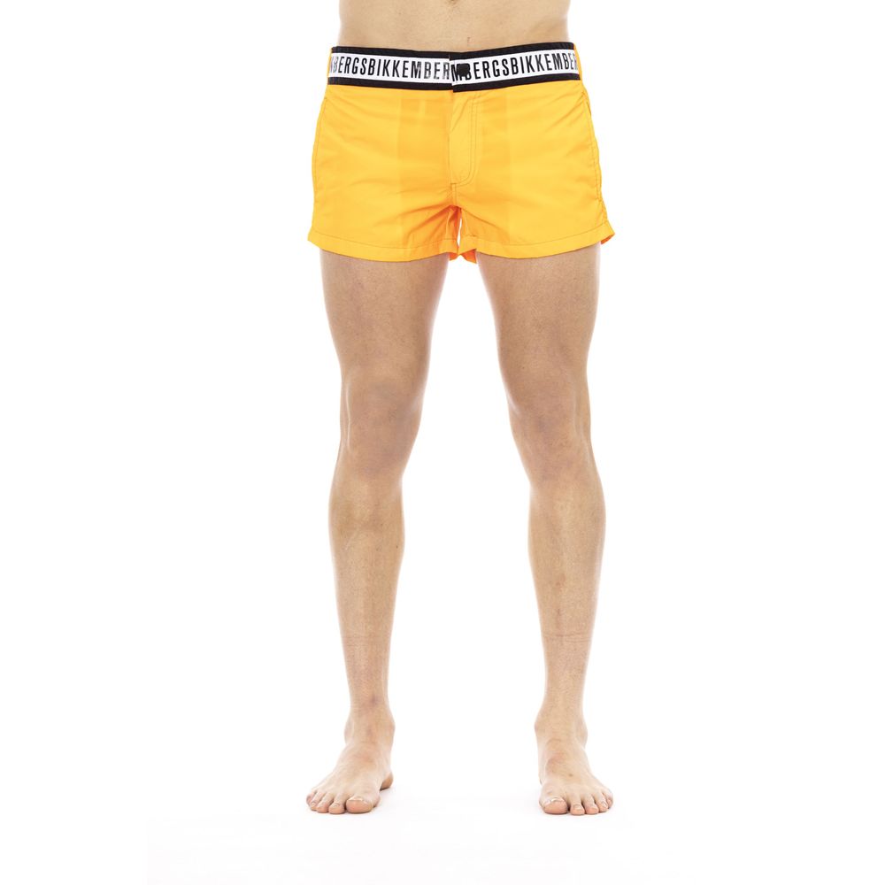 Bikkembergs Orange Polyamide Swim Short Men