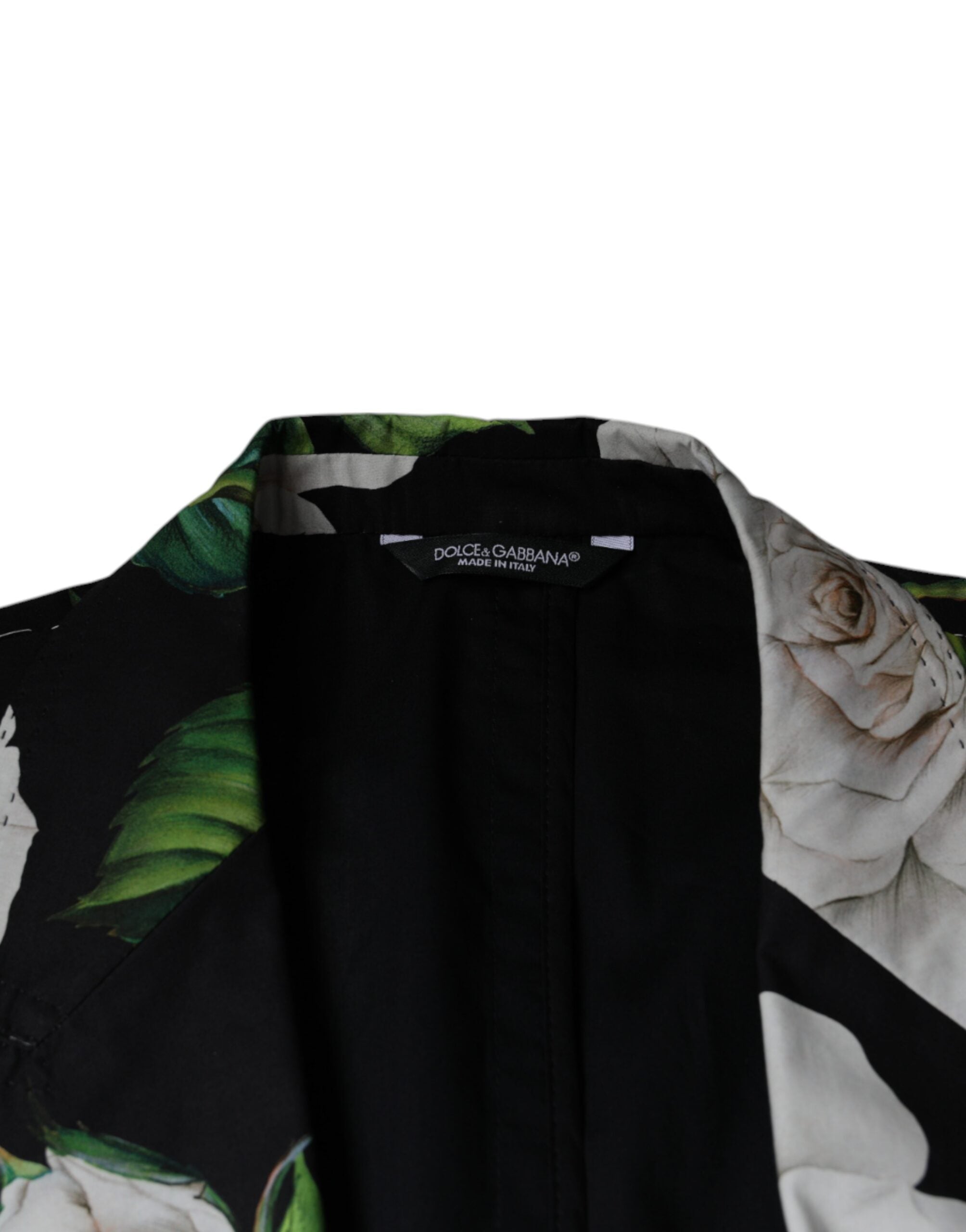 Официален мъжки костюм от 2 части Dolce &amp; Gabbana Black Rose Cotton