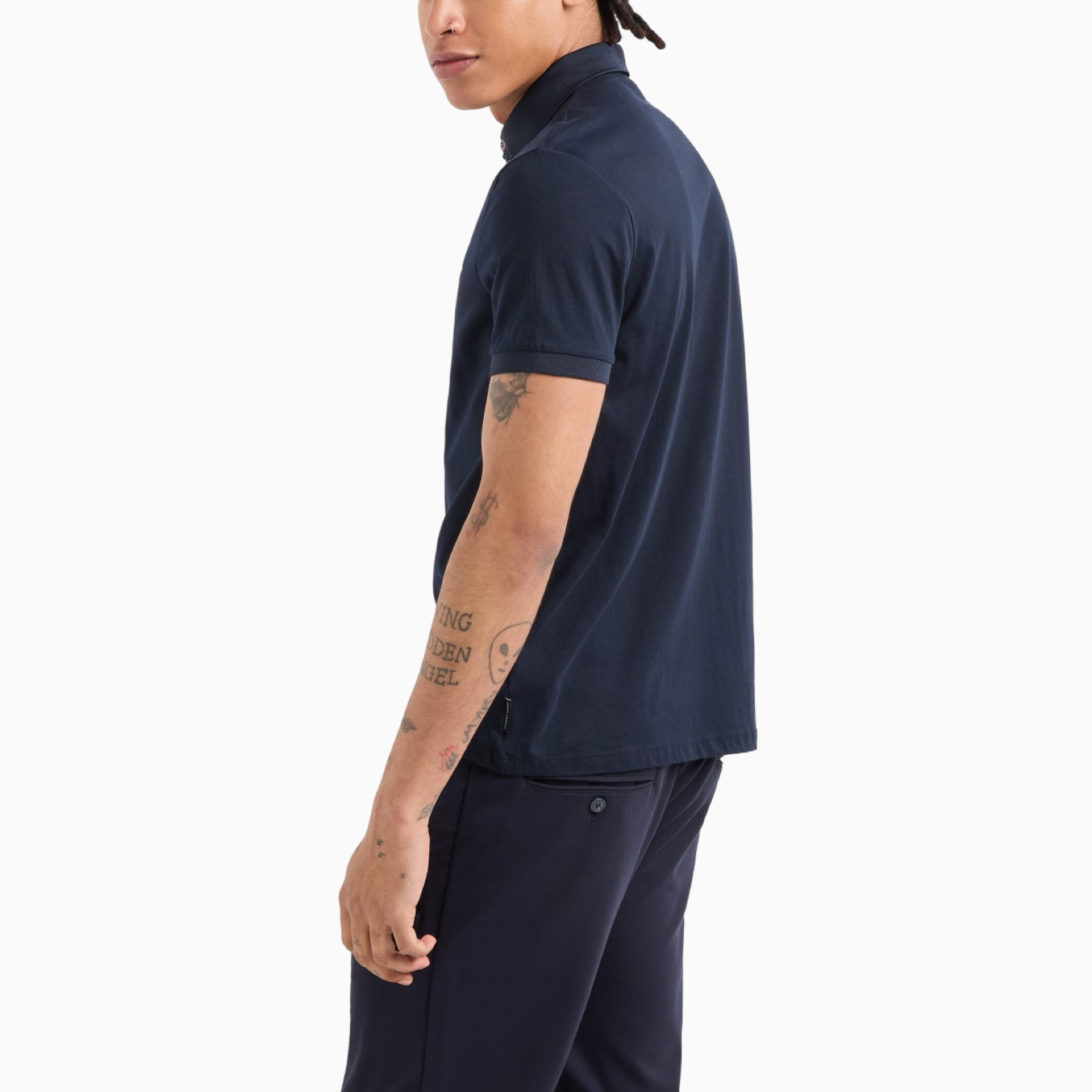 Мъжка тъмно синя поло тениска Armani Exchange 8NZF80 Z8H4Z