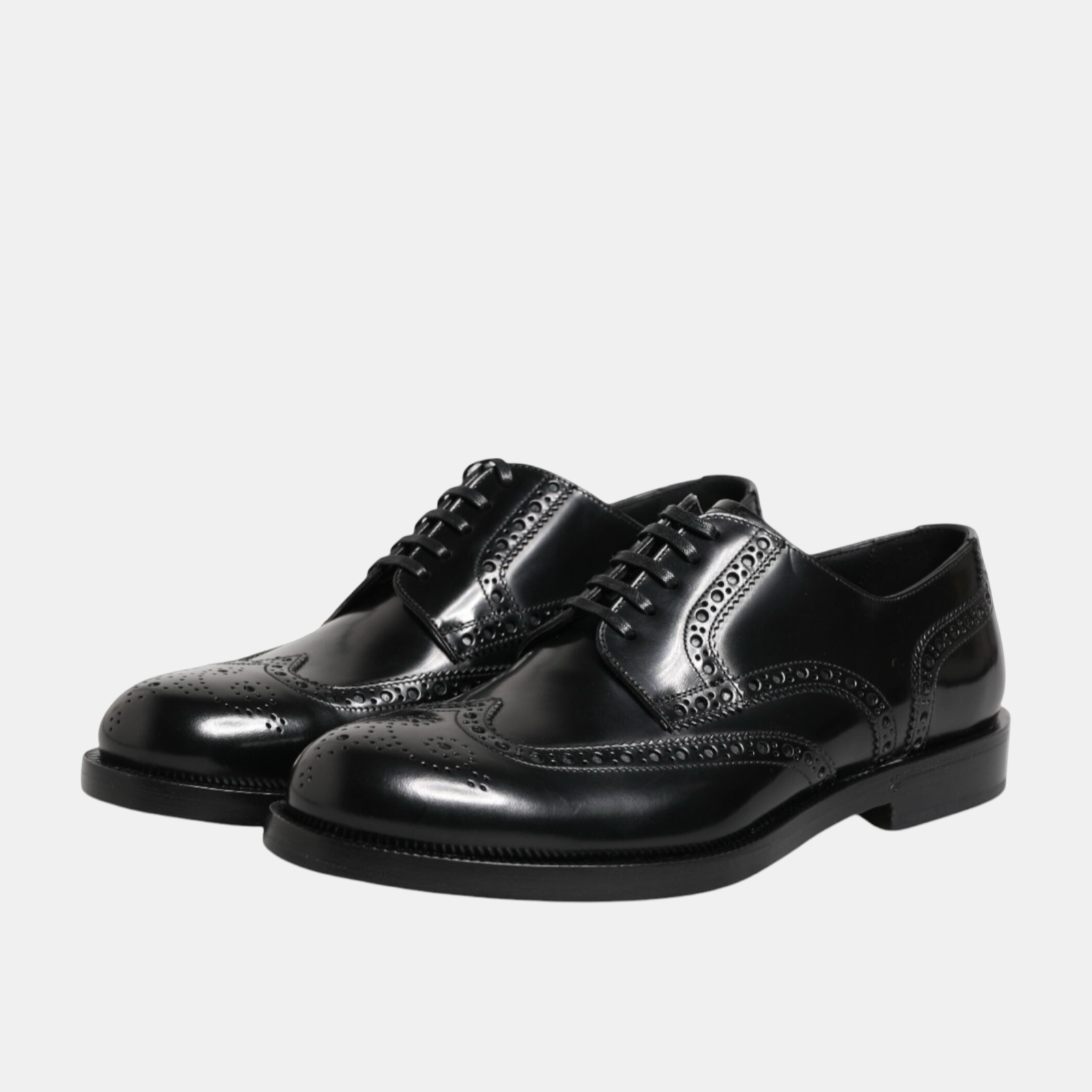 Dolce & Gabbana Derby Wingtip Men Formal Shoes A10350 A1203 MV7301 Lateral View