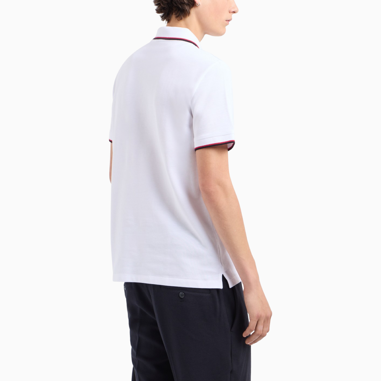 Мъжка бяла поло тениска Armani Exchange 8NZF75 Z8M5Z
