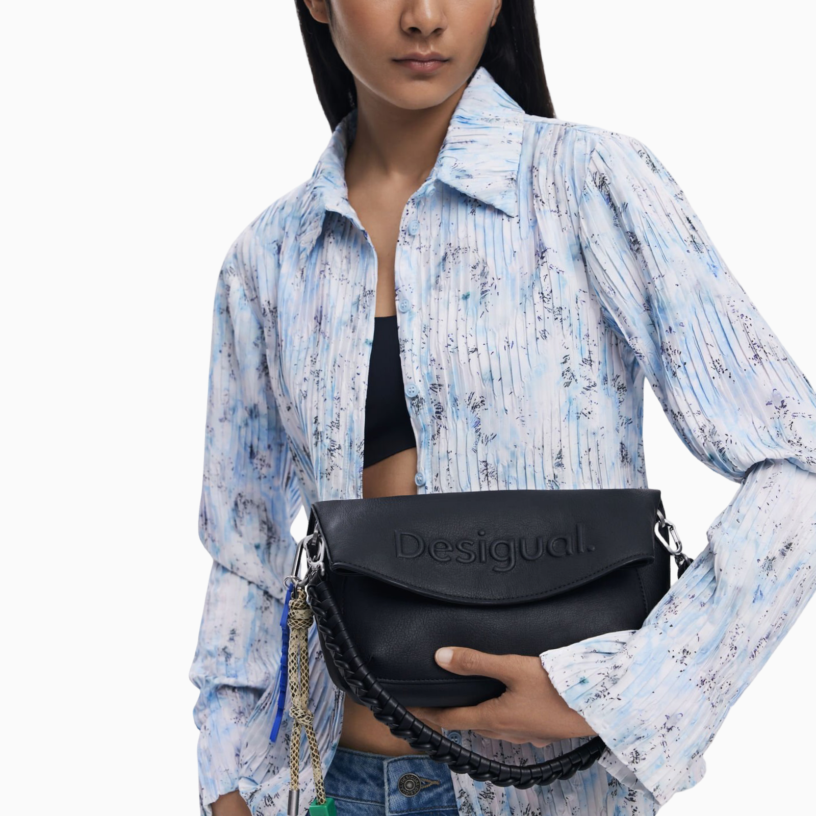 Дамска черна чанта Desigual Women Handbag 25WAXPAL Model View