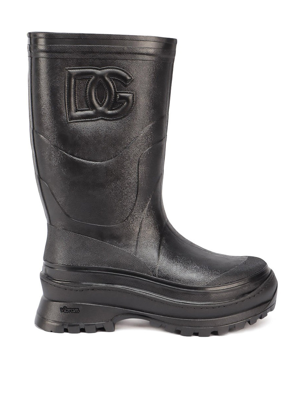 Мъжки гумени ботуши Men’s rain rubber boots DOLCE & GABBANA A70051 AQ455 80999 Black lateral view