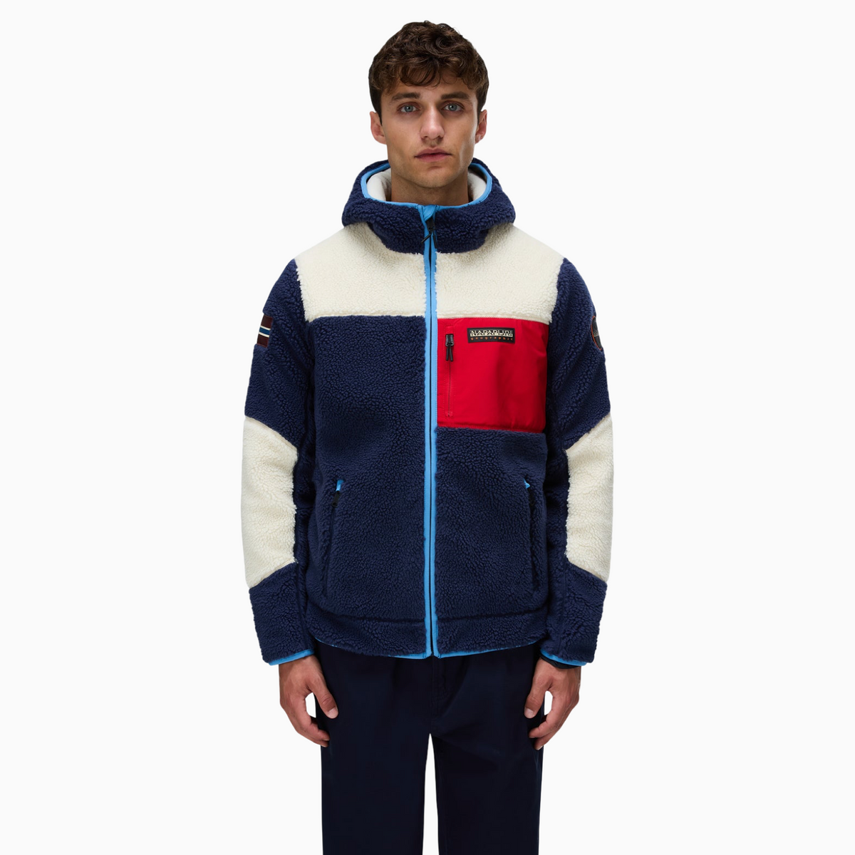 Мъжки суичър Napapijri Yupik Men Fleece Hoodie NP0A8AZX M6E Front View