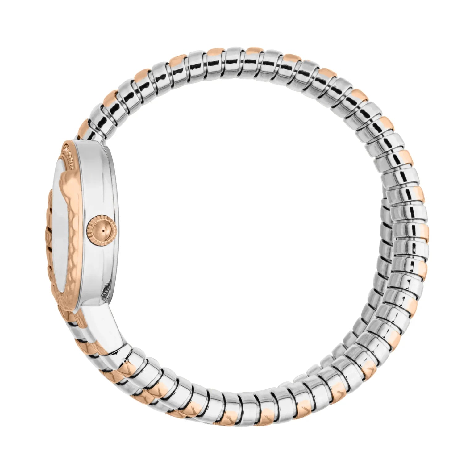 Дамски часовник Women’s watch Just Cavalli Signature Snake Cerchio JC1L301M0075 Two Tones RG Silver Grey