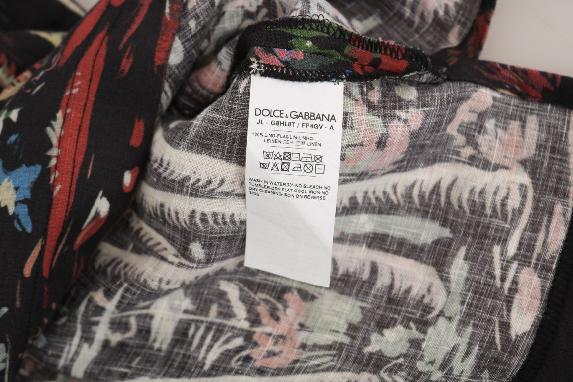 Dolce &amp; Gabbana Сицилианска тениска с мотив на вулкан