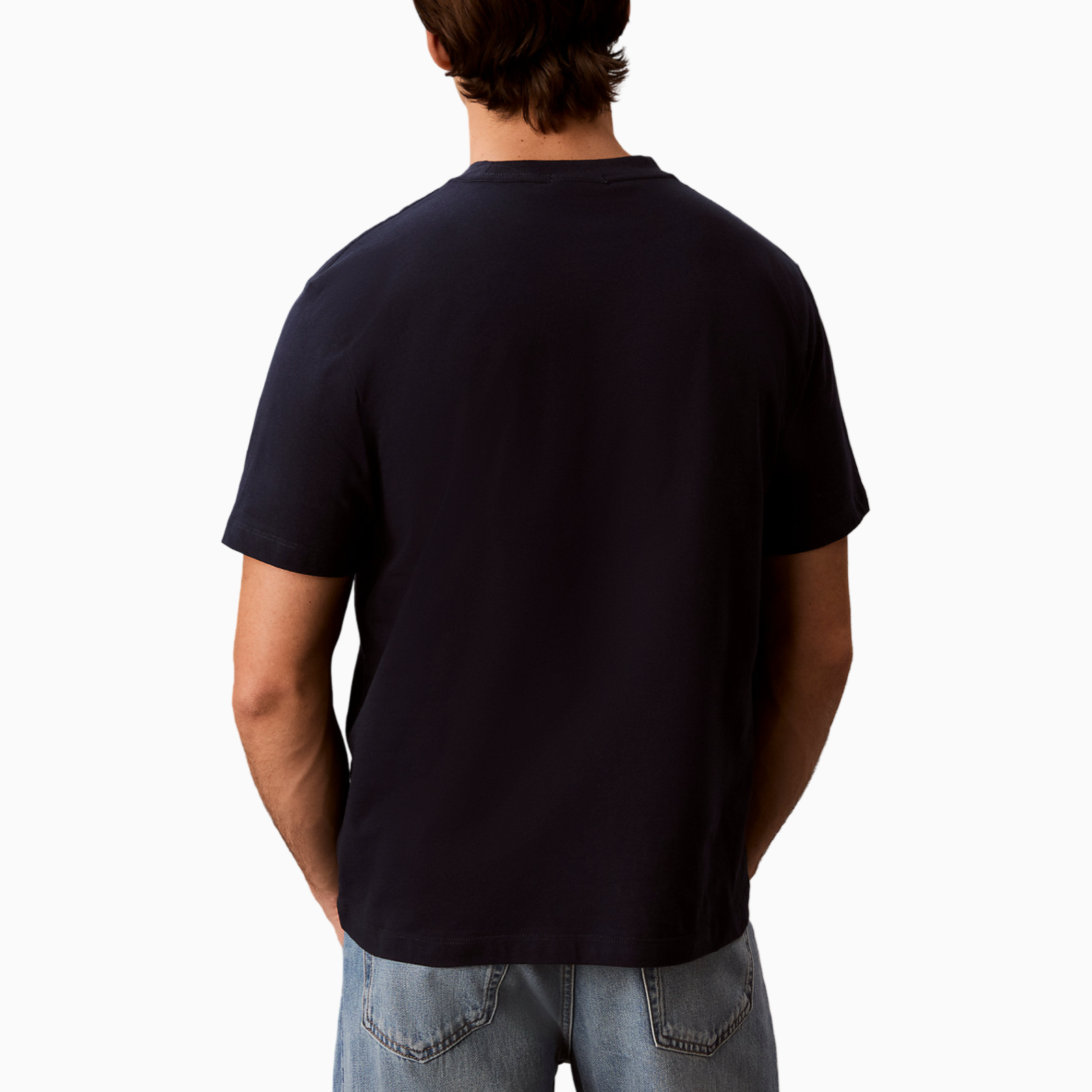 Мъжка черна тениска Calvin Klein Jeans Women T-shirt LV04RG220G UB1 Back View