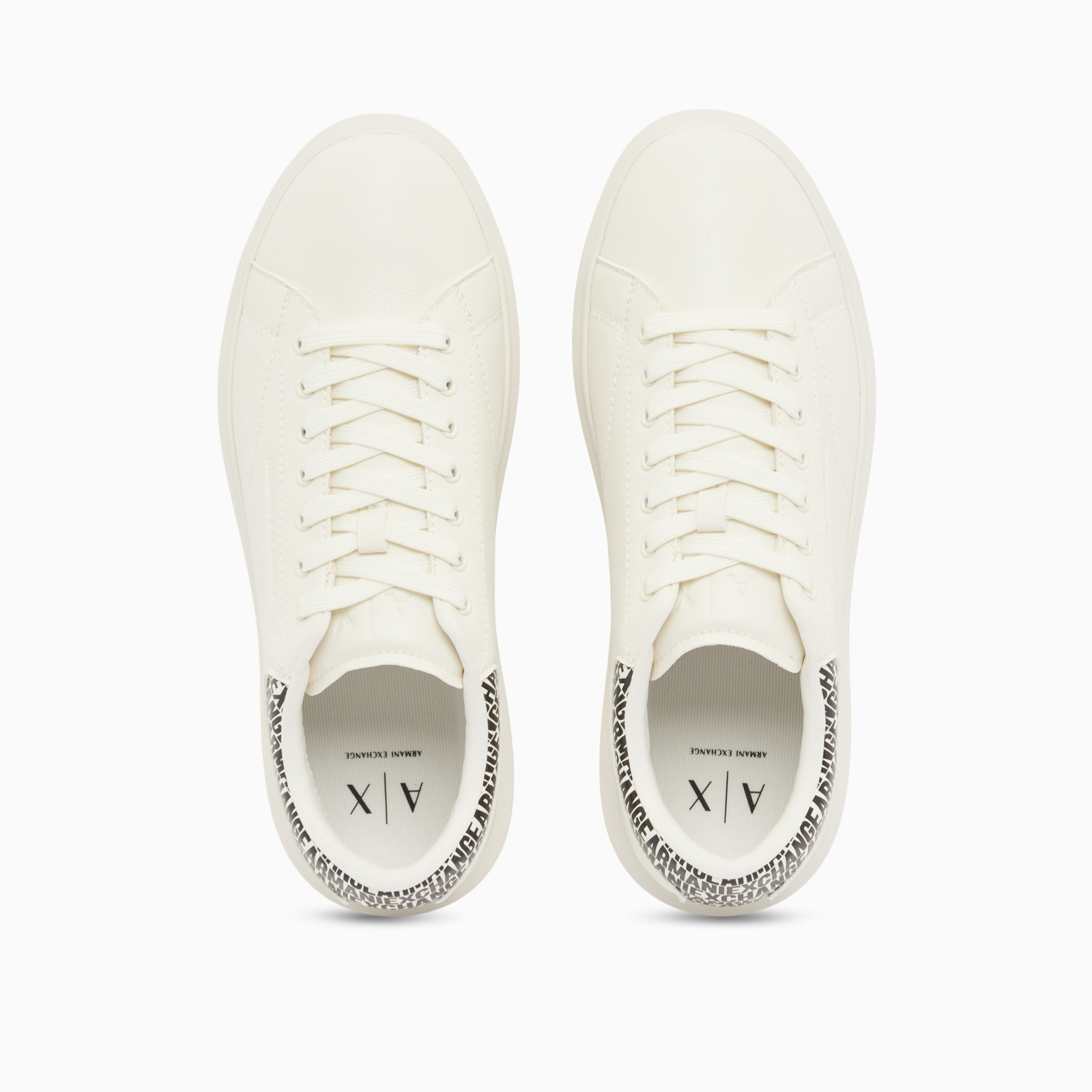 Мъжки бели кецове Armani Exchange Men Sneakers XM001964 AF19403 U0003 Top View