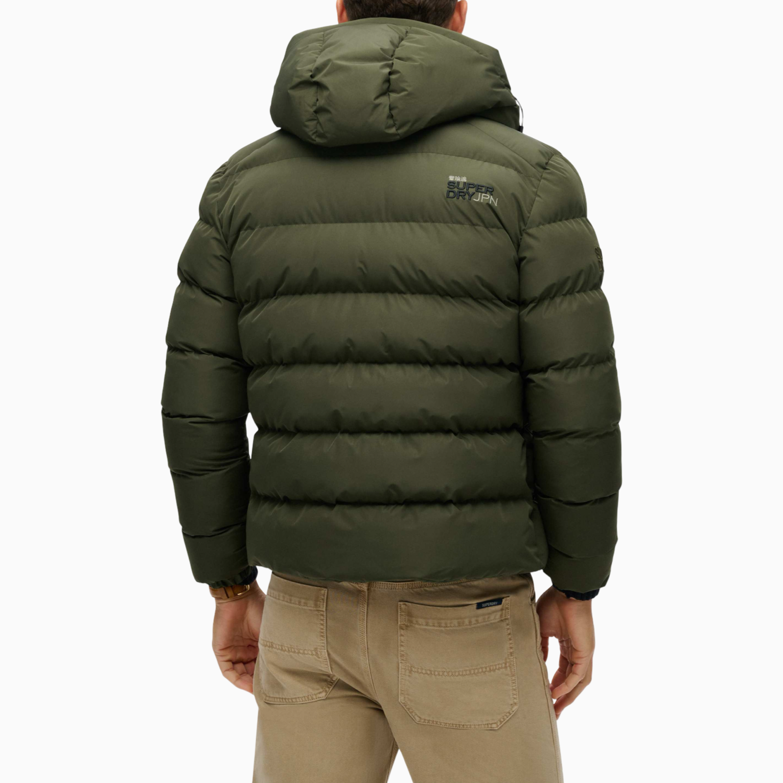 Мъжко зелено яке Superdry Men Jacket M5011905A Back View