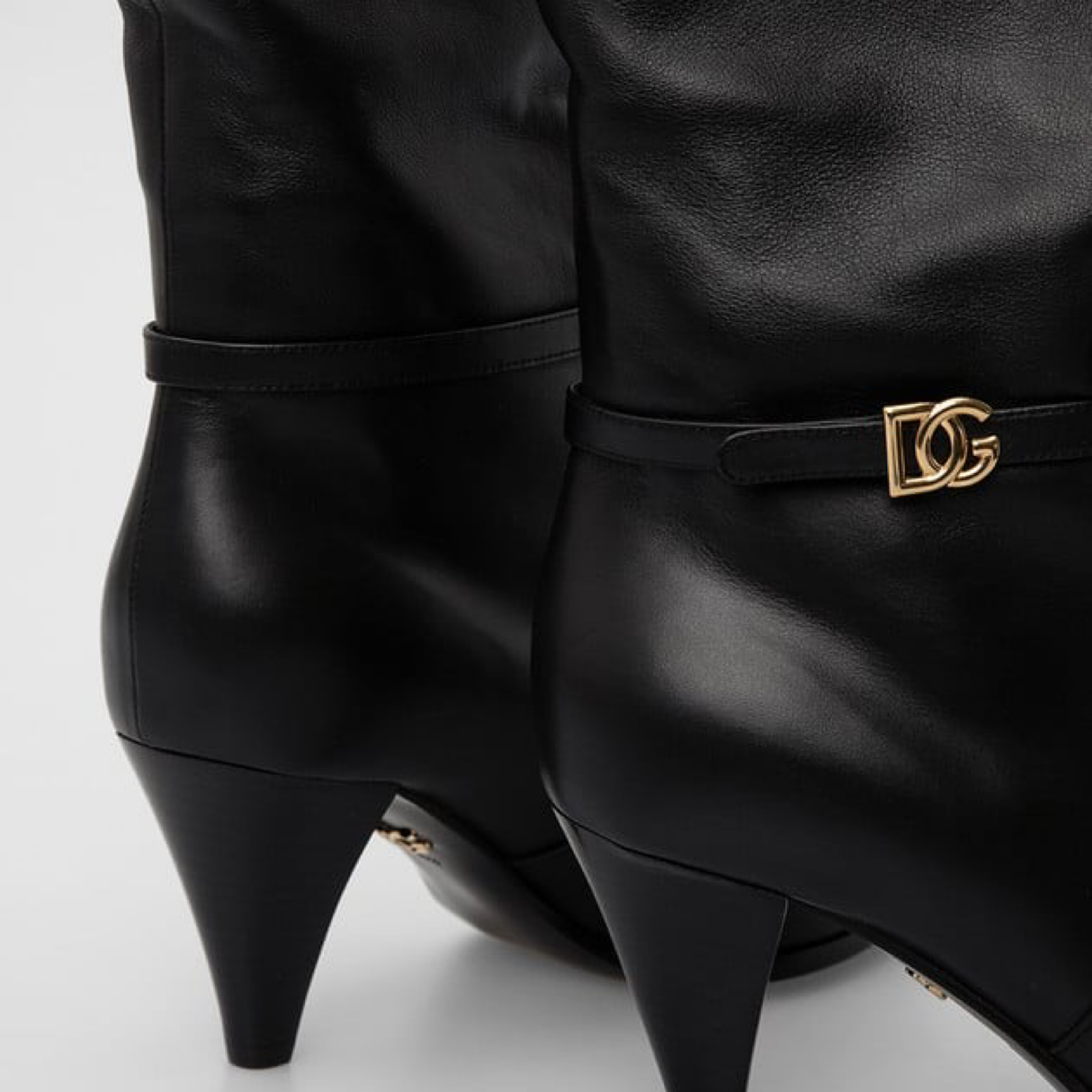 Dolce & Gabbana Over-The-Knee DG Women Boots Close-Up