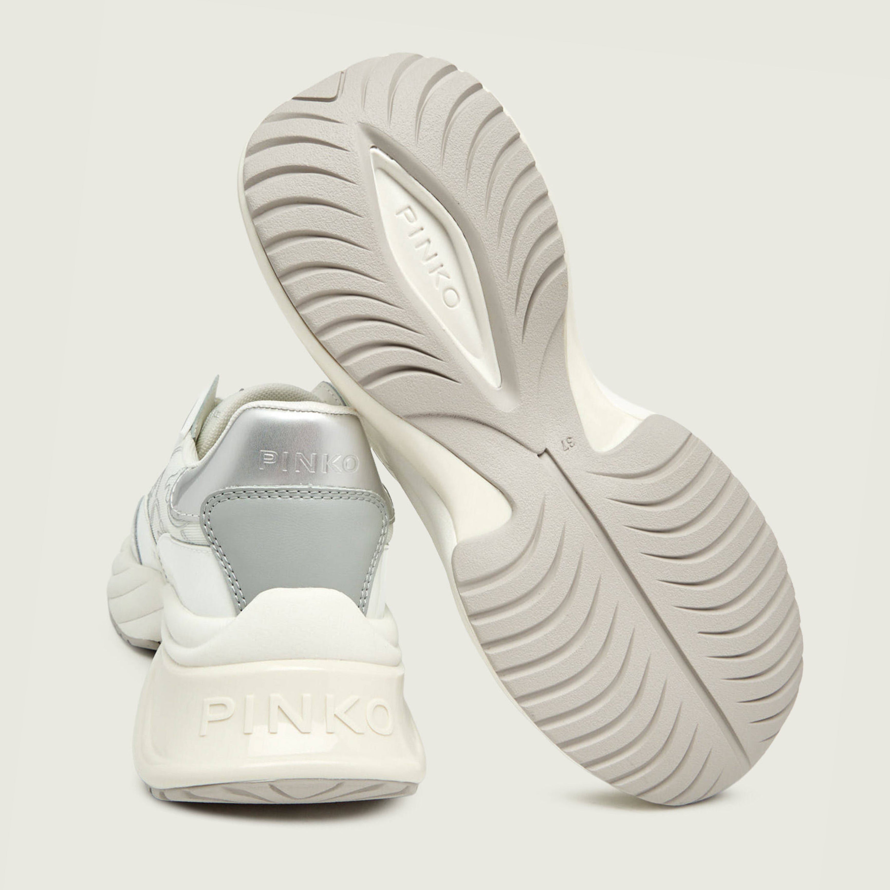 Дамски маратонки Women’s sneakers Pinko Ariel 19 SS0097 P140 Z1B White heel and outsole view