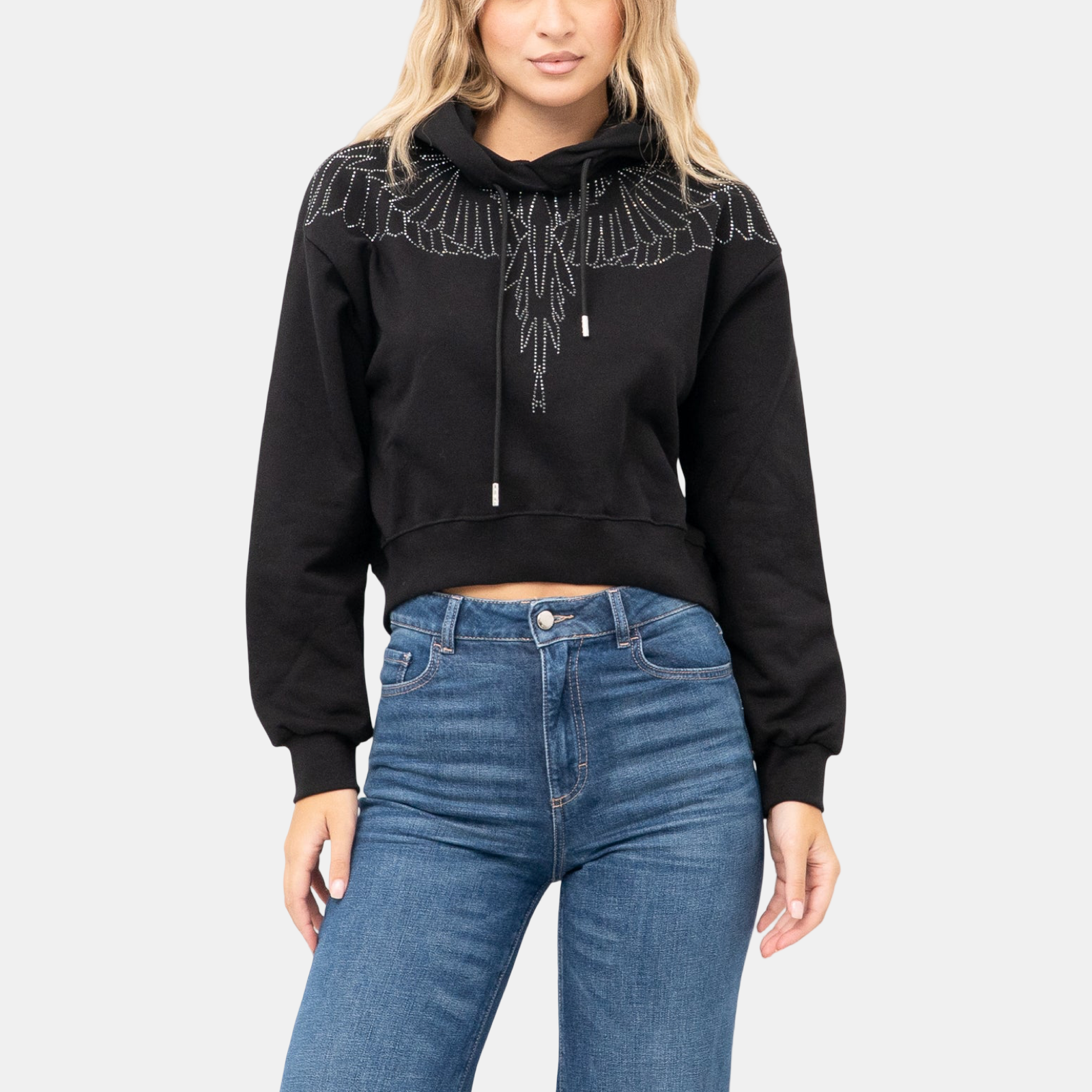 Дамско худи County Of Milan Marcelo Burlon Women Hoodie 25ICM30028 Front View