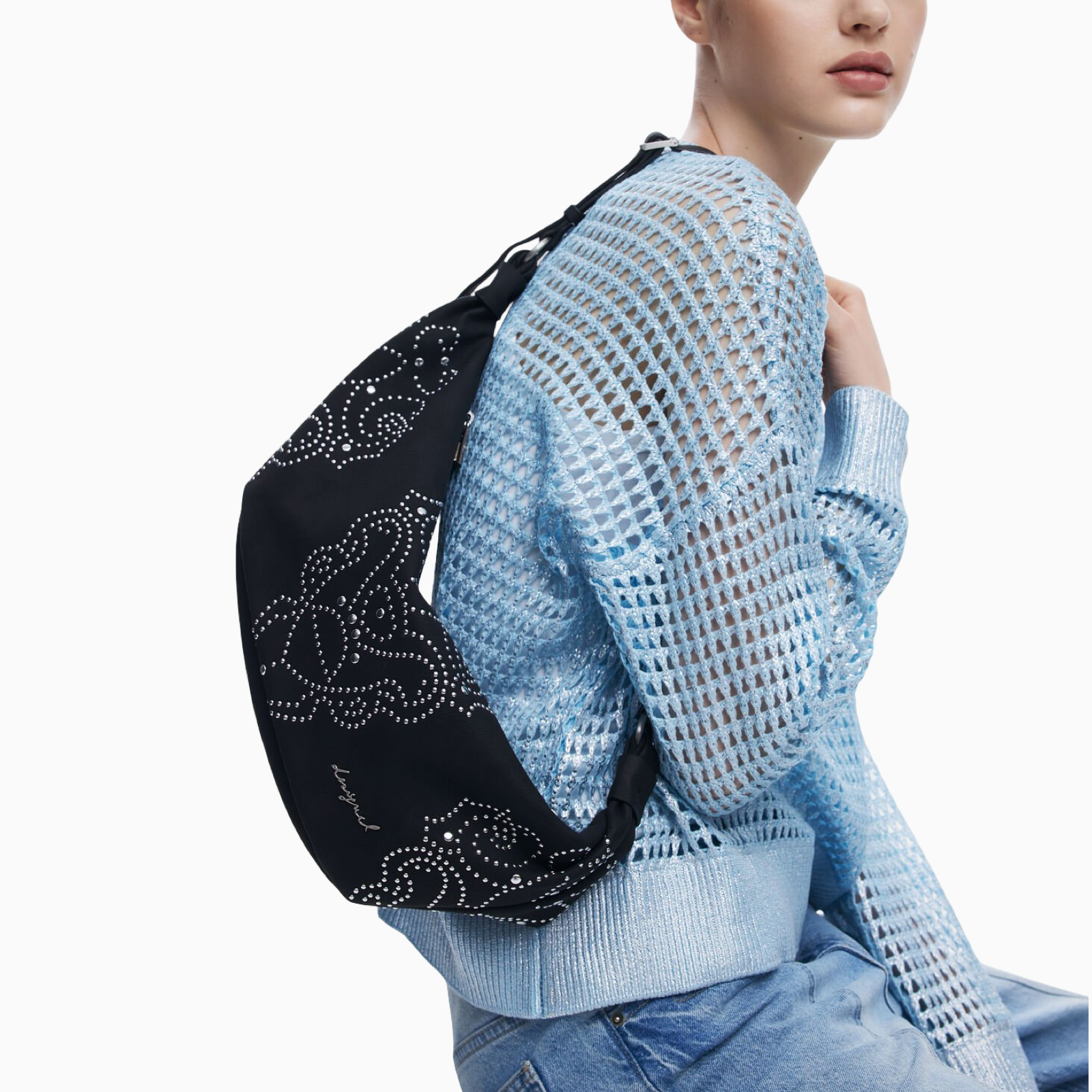 Дамска черна чанта Desigual Women Handbag 25WAXPBG Model View