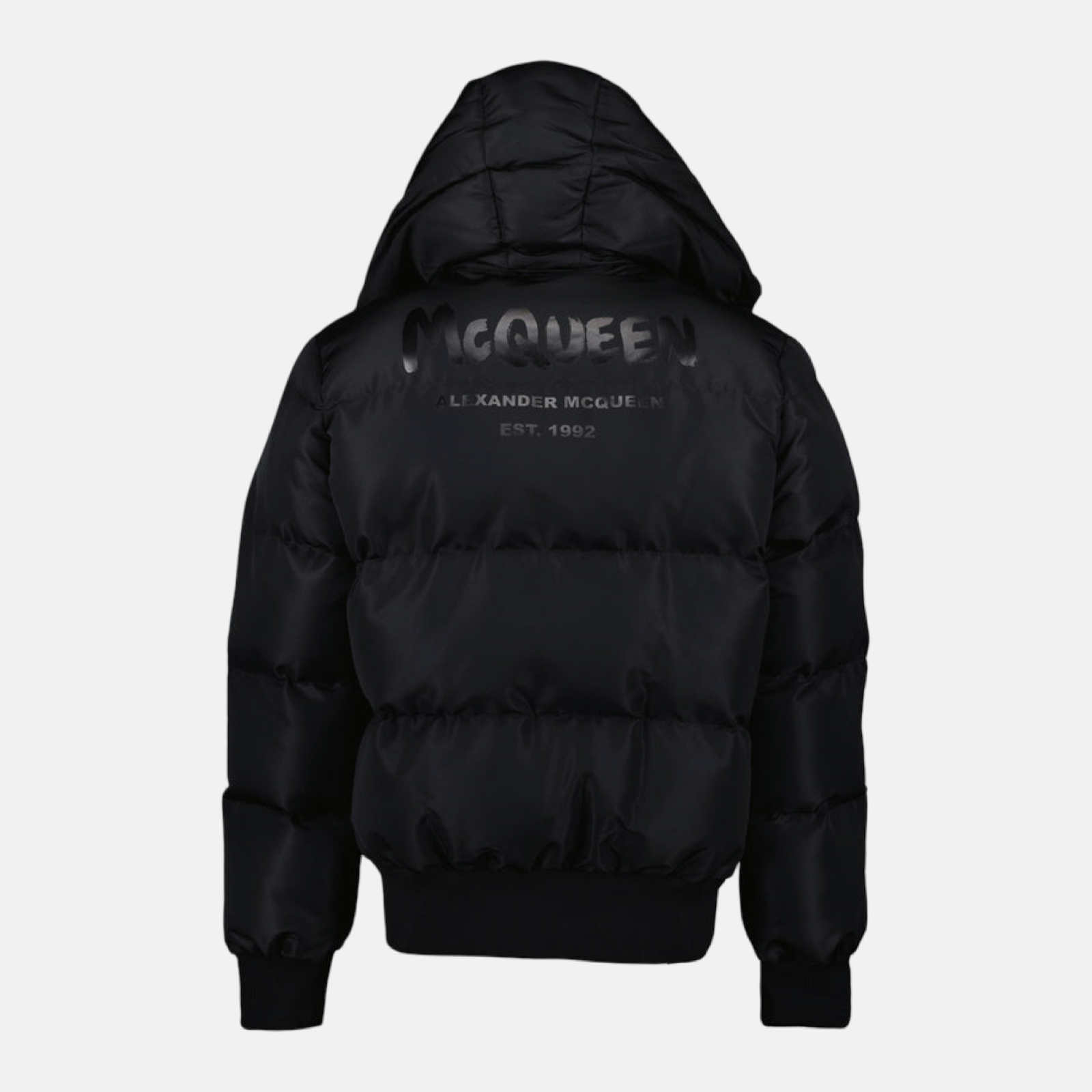 Alexander McQueen Graffiti Men Bomber Jacket Back View