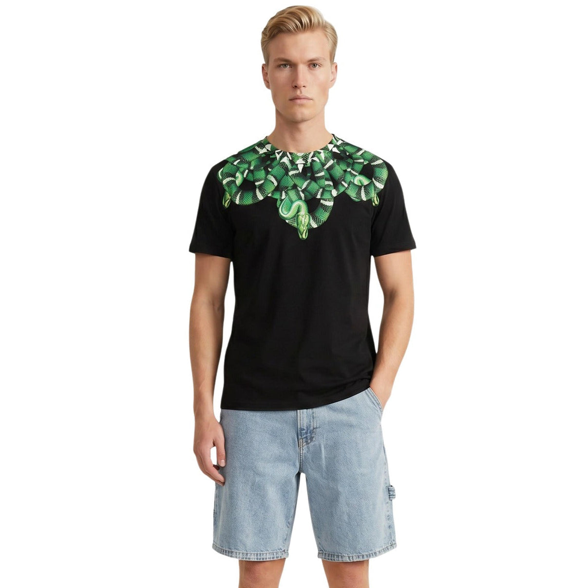Мъжка тениска Marcelo Burlon County Of Milan Men T-shirt S6CMMATH070 Front View