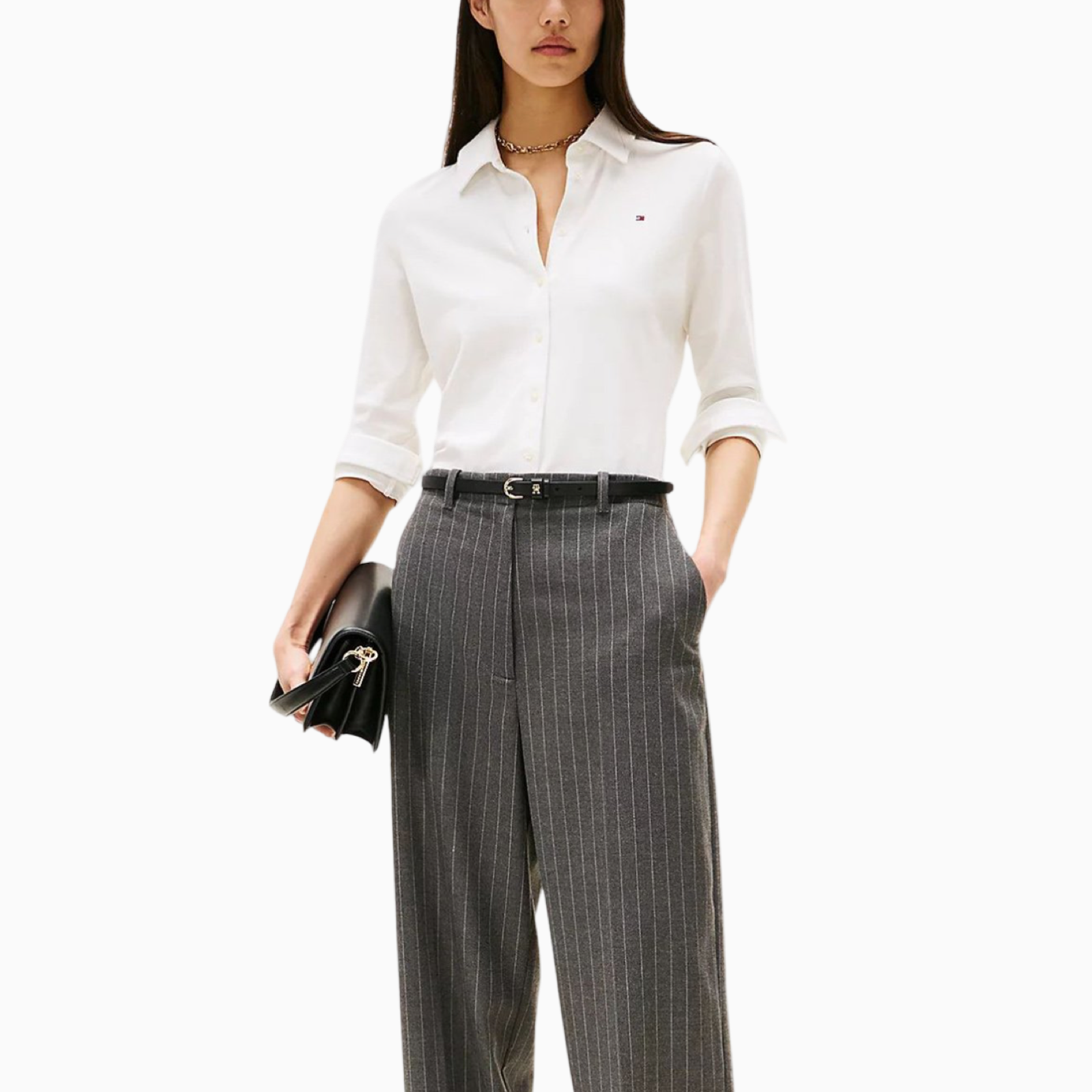 Дамска риза Tommy Hilfiger Women Shirt WW0WW43528 Front View