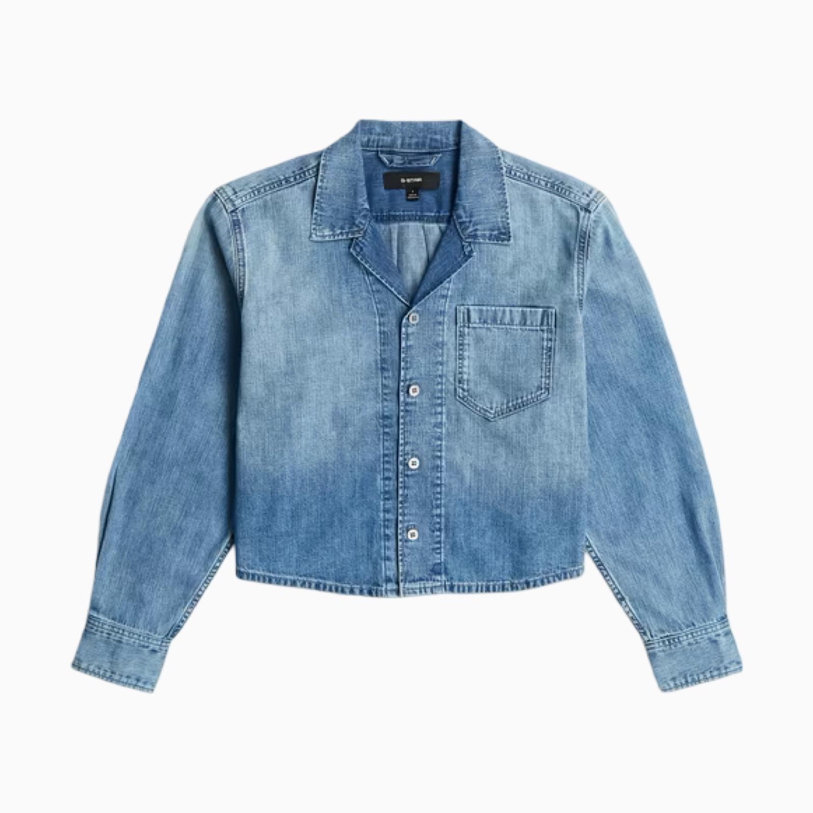 Дамска дънкова риза G-Star Women Shirt D29076 D252 H954 Front View