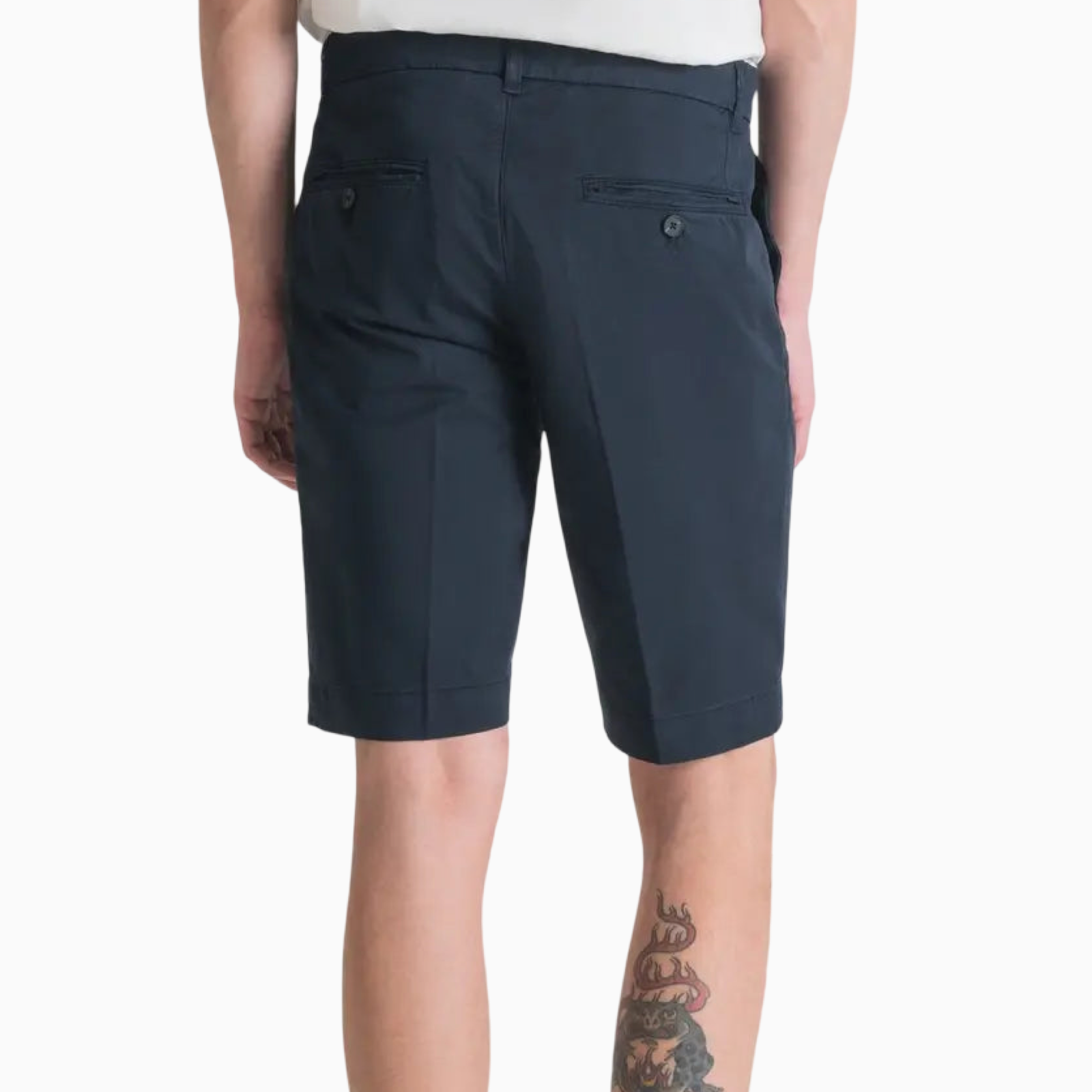 Мъжки сини къси панталони Antony Morato MMSH00141-FA800185 Back View