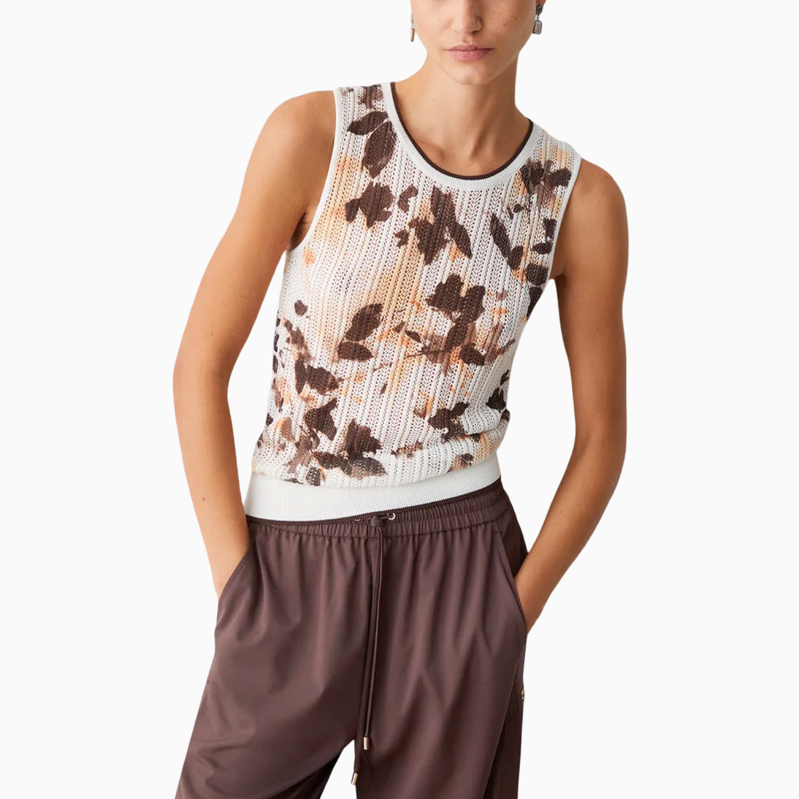 Дамски кафяв панталон Liu Jo Women Trousers TA6181 TS922 91015 Close-Up