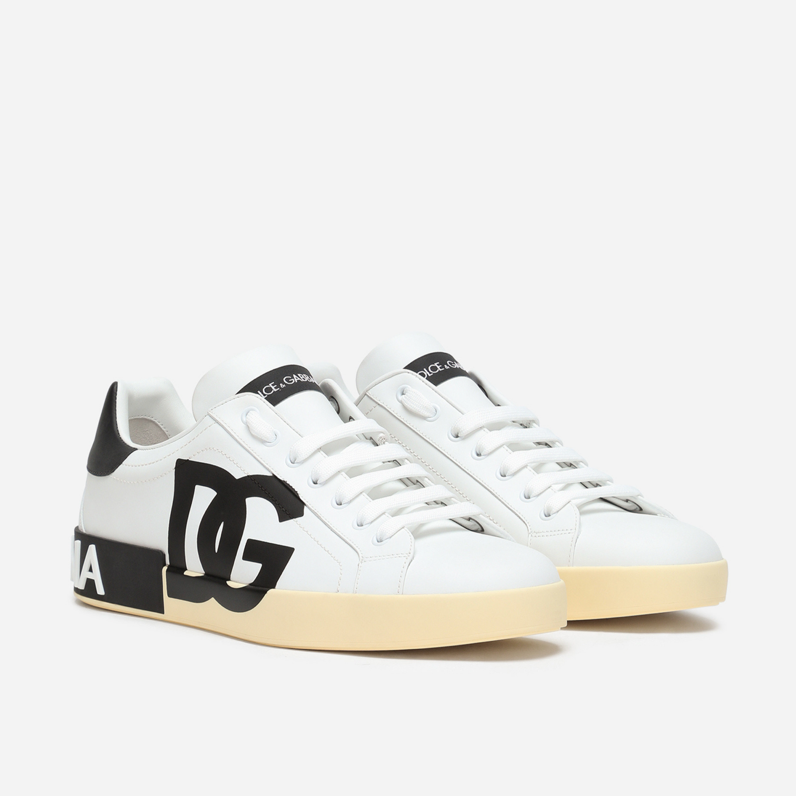 Dolce & Gabbana Portofino DG Logo Women Sneakers CS1772AC33089697 Medial View