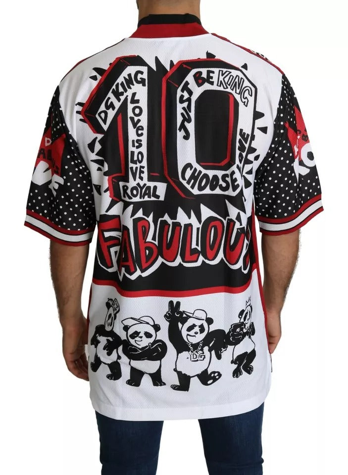 Полиестерна тениска Dolce &amp; Gabbana White King Panda