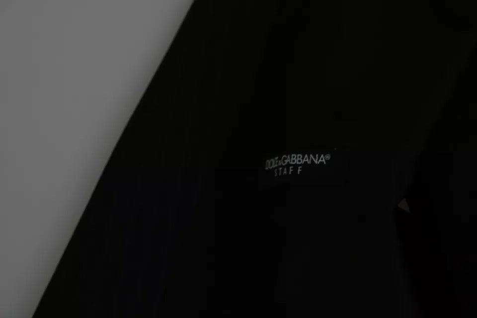 Dolce &amp; Gabbana черна мъжка официална рокля с жилетка и жилетка