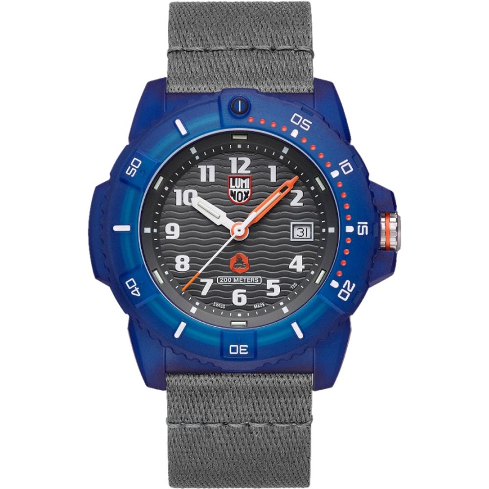 Сив найлонов часовник Luminox
