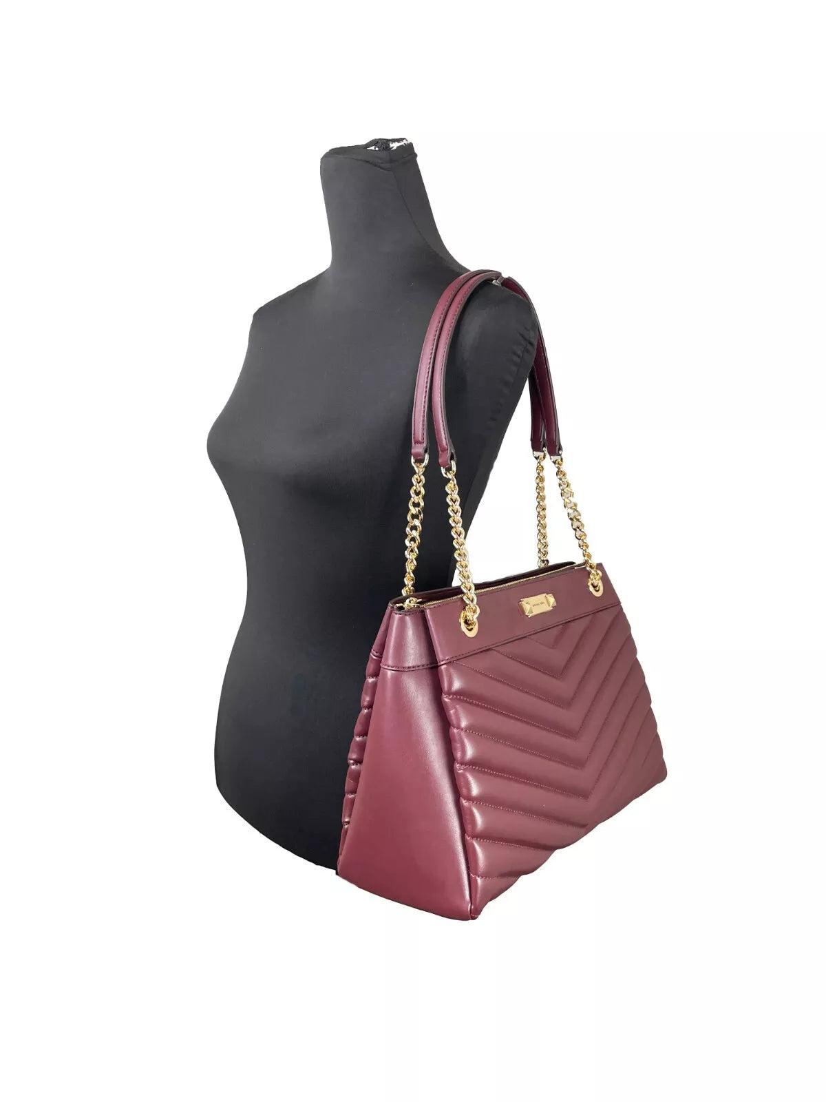Чанта през рамо със средна верига Michael Kors Whitney Портмоне Oxblood
