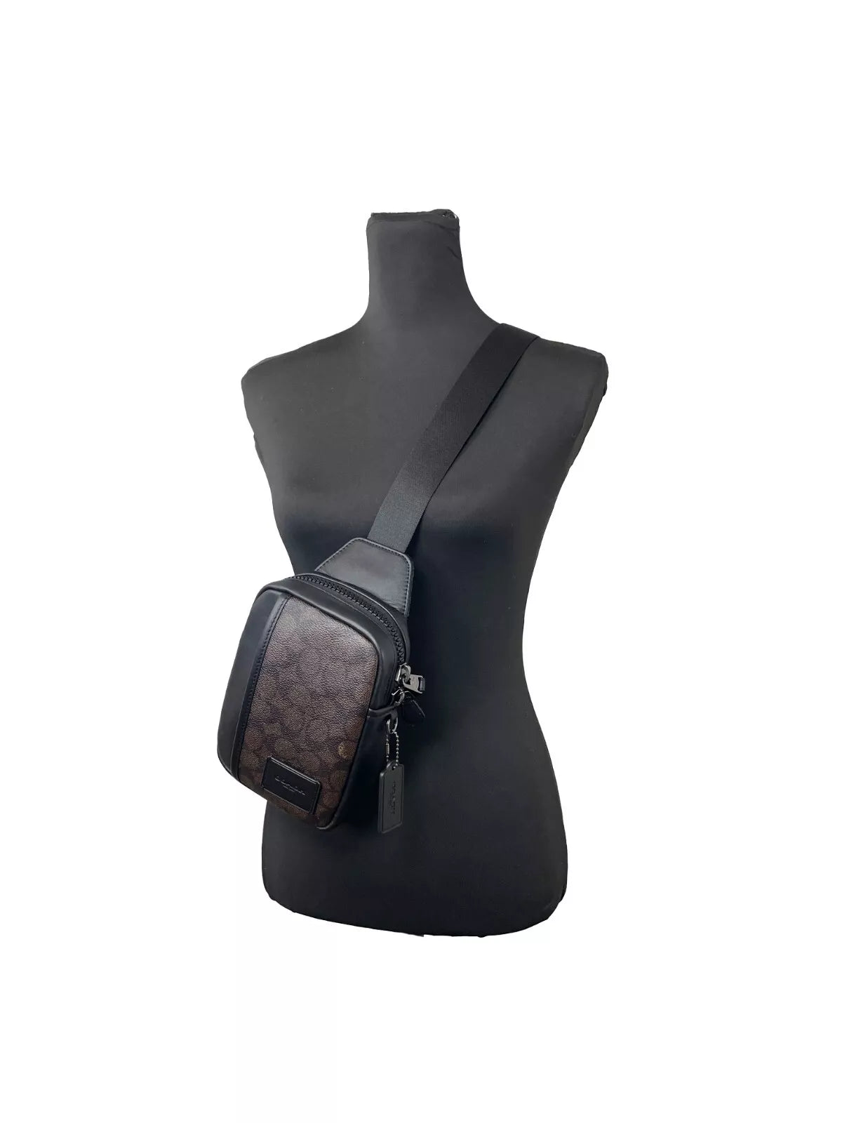 COACH Edge L Pack Раница Sling Bag Черен орех (CW347)