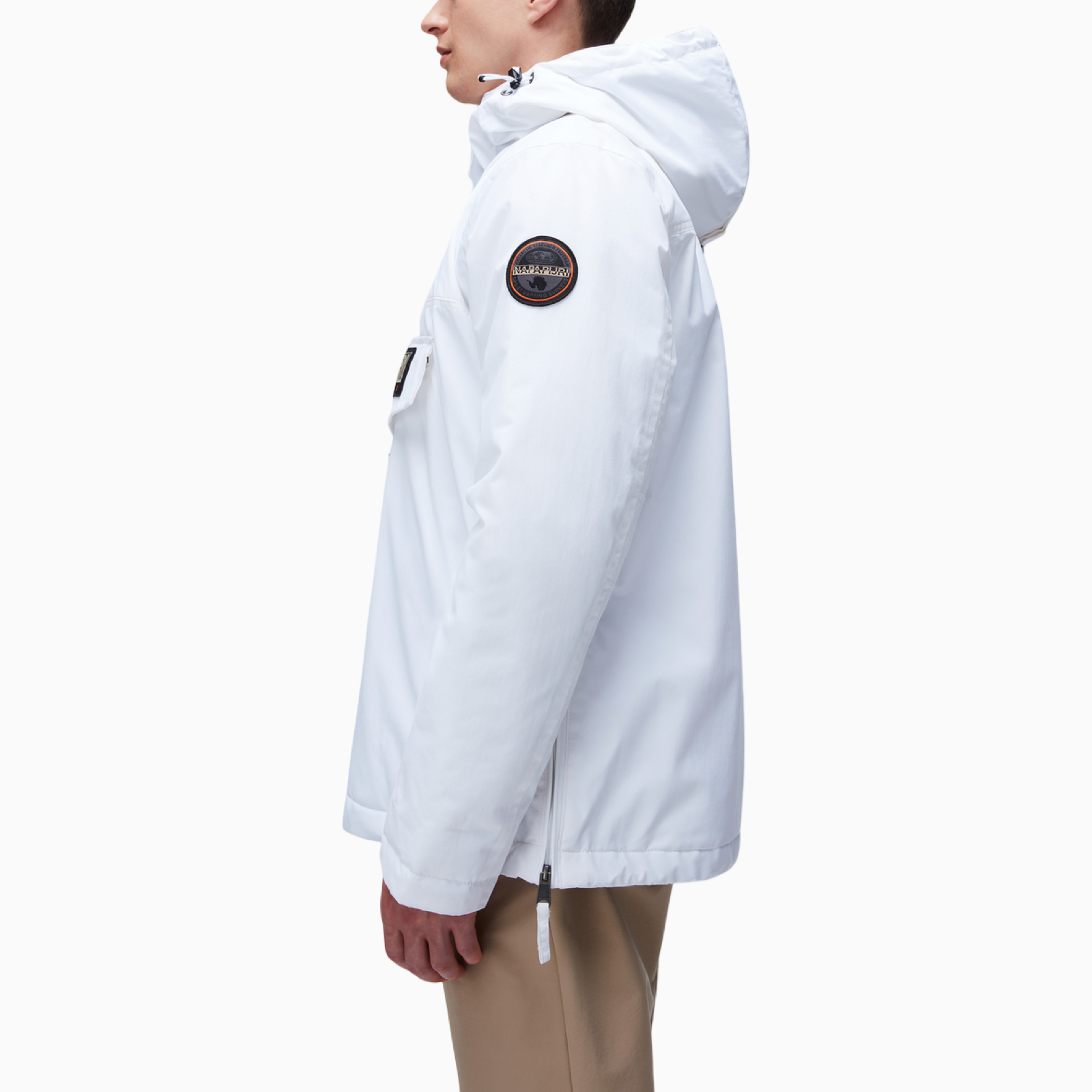 Мъжко бяло яке Napapijri Men Jacket Rainforest Side View