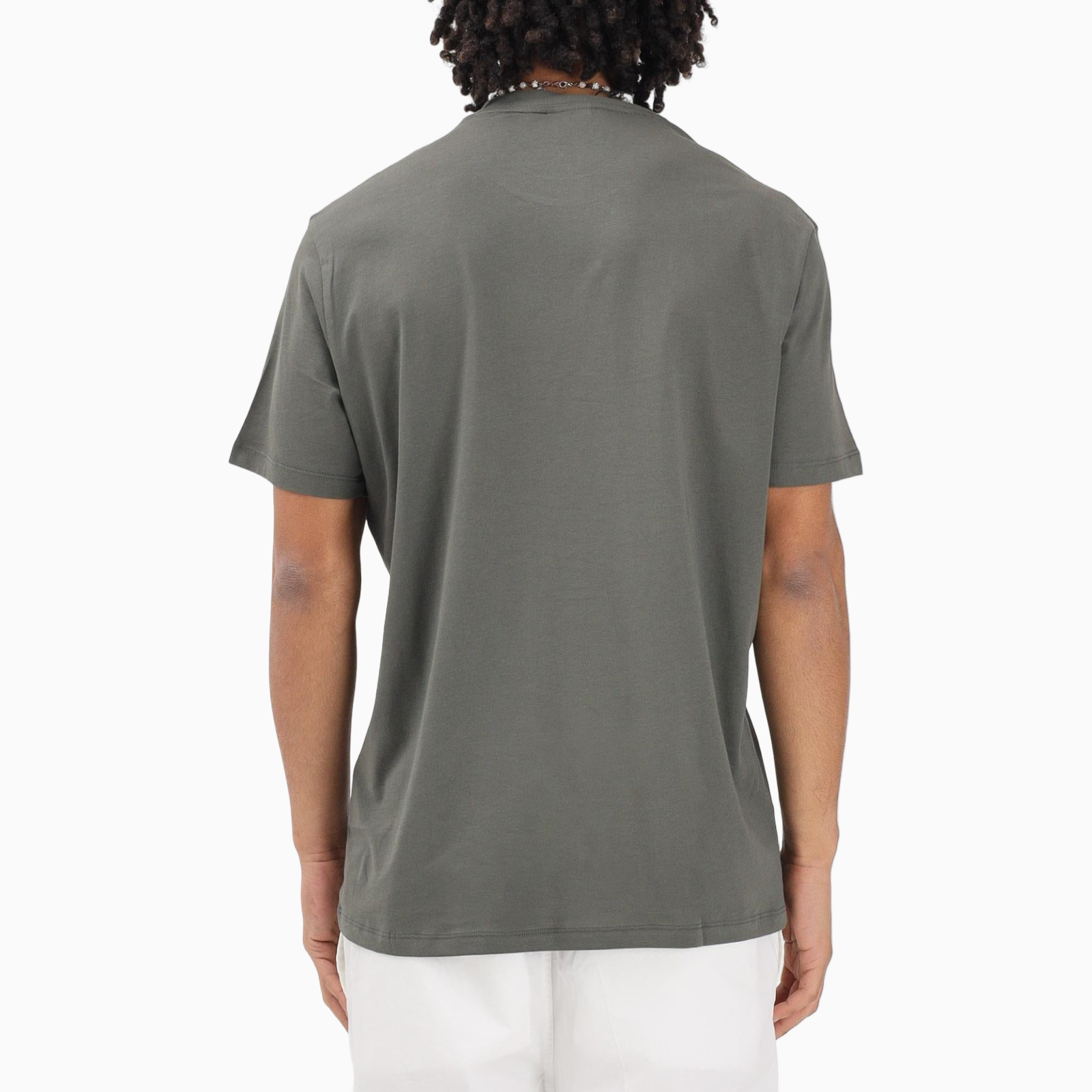 Мъжка зелена тениска Armani Exchange Men T-shirt XM002501 AF10356 Back View