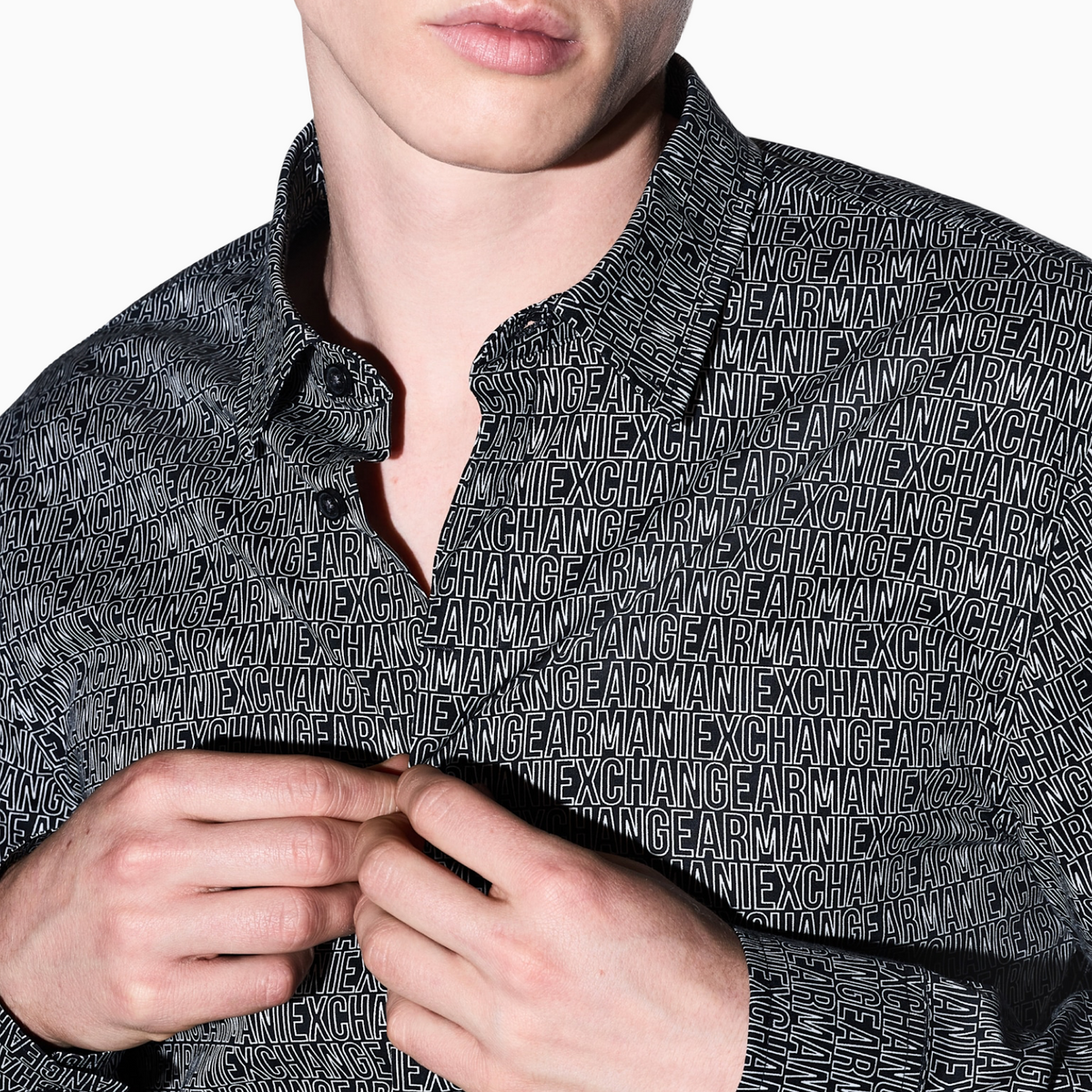 Мъжка риза Armani Exchange Men Shirt XM000625 AF13184 FC342 Close-Up