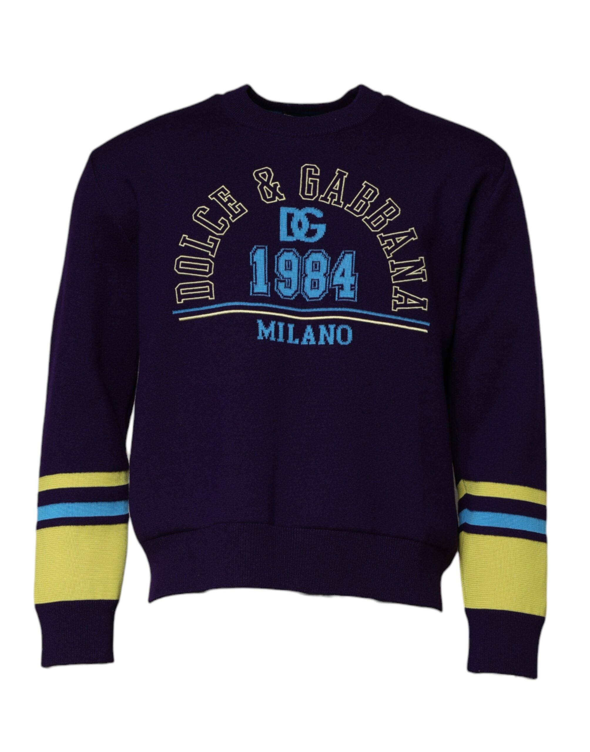 Dolce &amp; Gabbana Blue 1984 Milano суитшърт с деколте