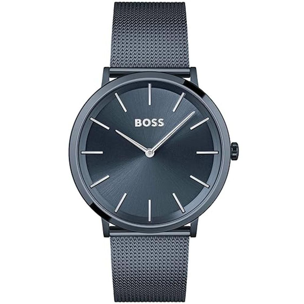Син часовник Hugo Boss от неръждаема стомана