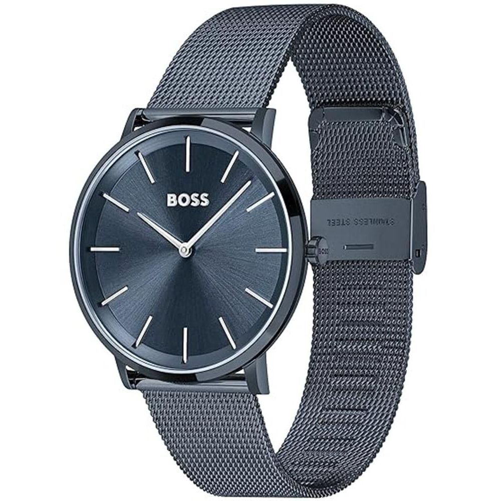 Син часовник Hugo Boss от неръждаема стомана