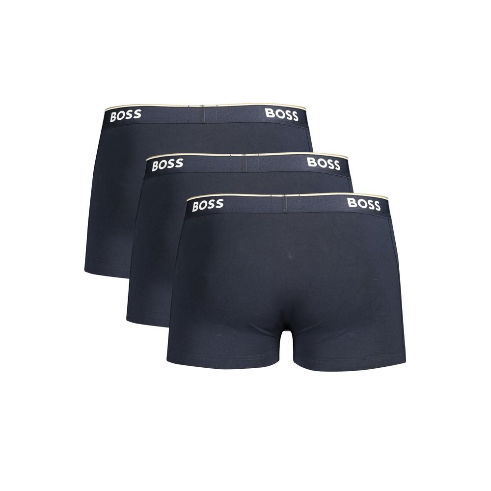 Синьо памучно бельо Hugo Boss