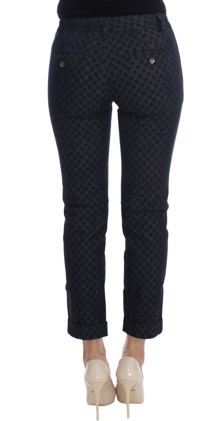 Dolce &amp; Gabbana Chic Pola Dotted Capris Jeans