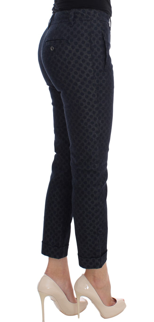 Dolce &amp; Gabbana Chic Pola Dotted Capris Jeans