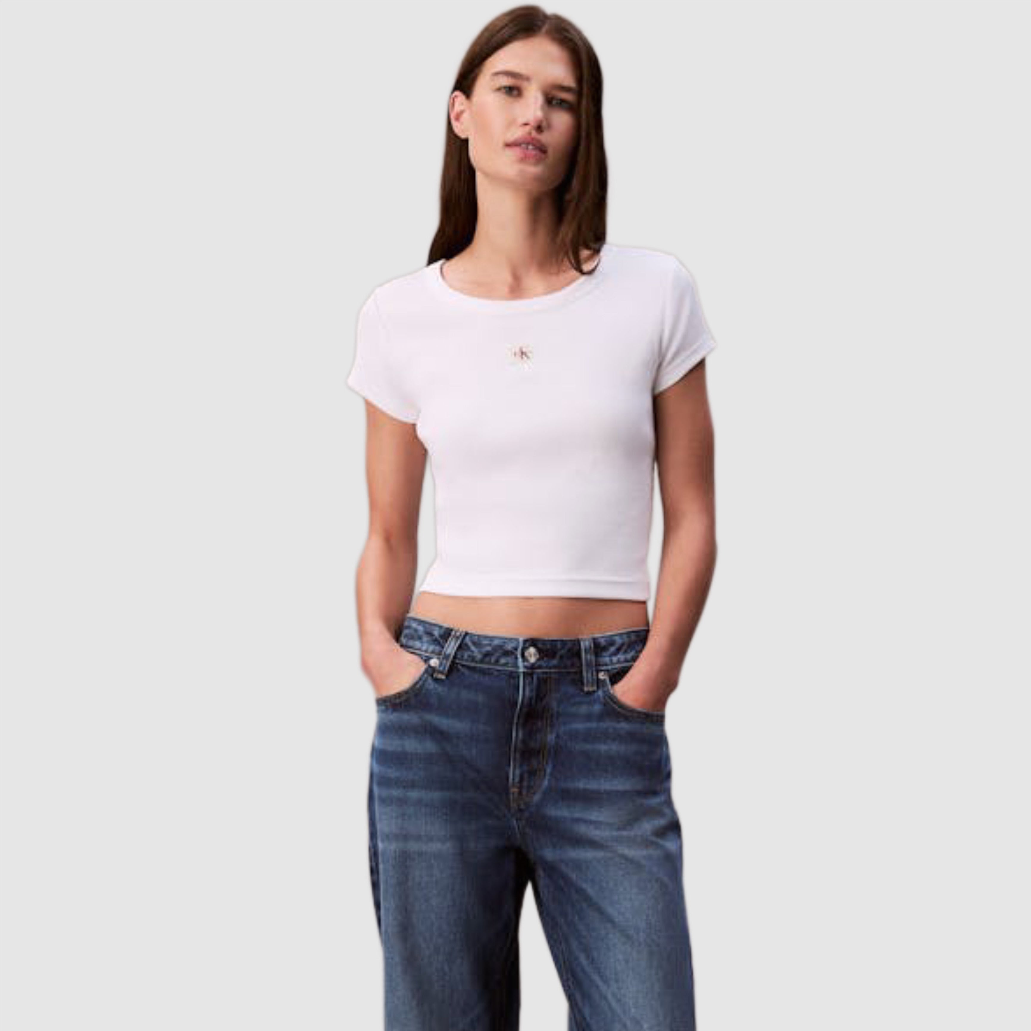 Дамска тениска Calvin Klein women’s T-shirt LV047C200G YAA Model view 