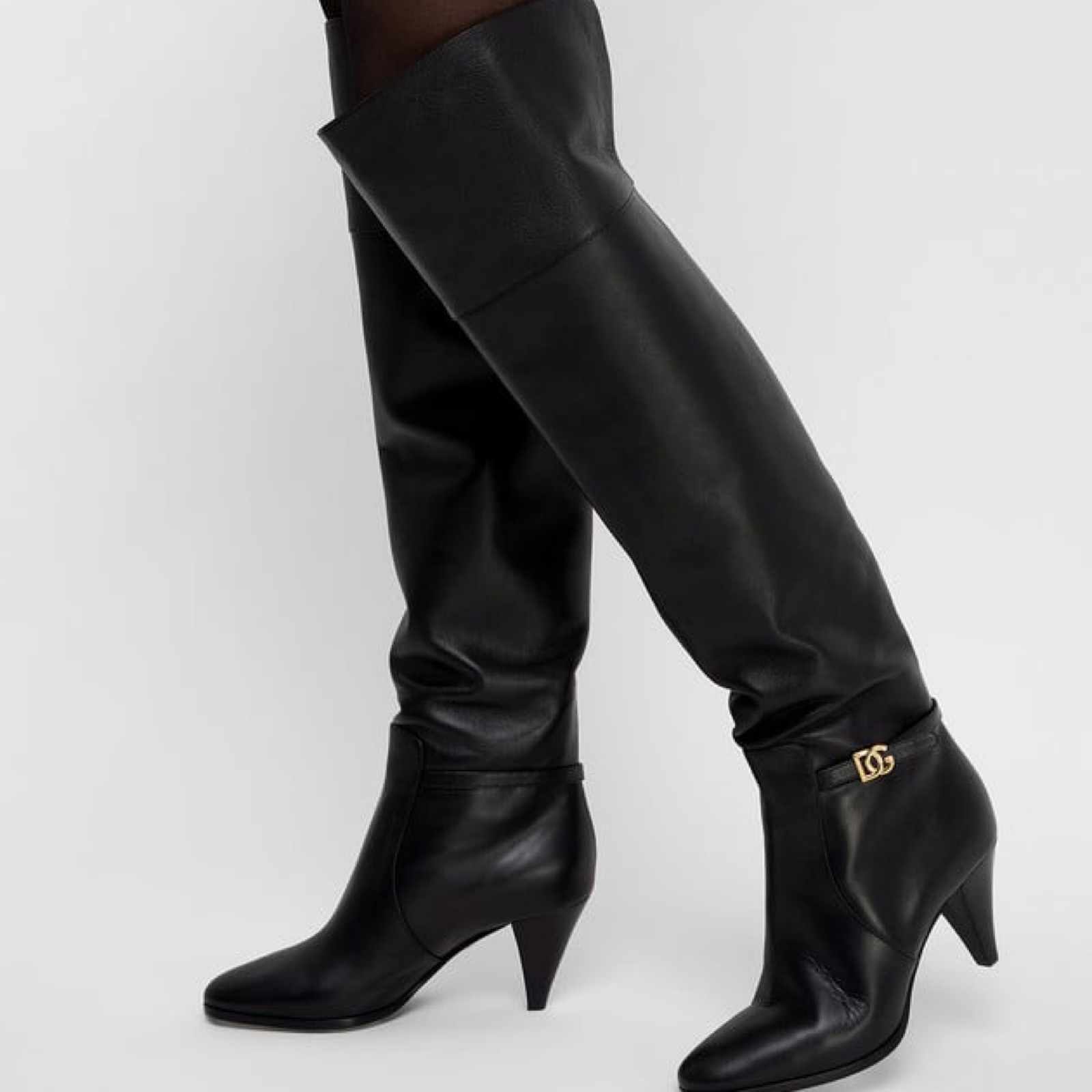 Dolce & Gabbana Over-The-Knee DG Women Boots Model View