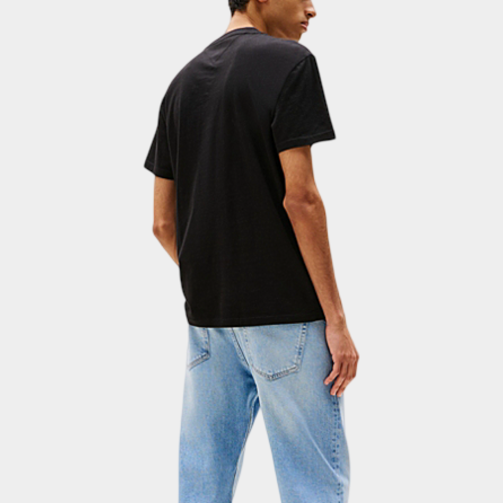 Мъжка черна тениска Tommy Hilfiger Jeans DM0DM21940 Back View