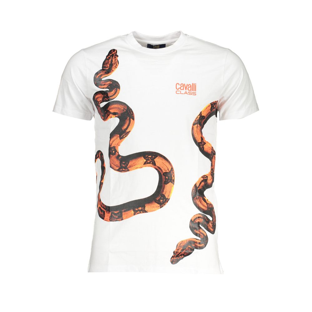 Мъжка тениска Men's t-shirt Cavalli Class
QXT63CJD060 00053 White front view