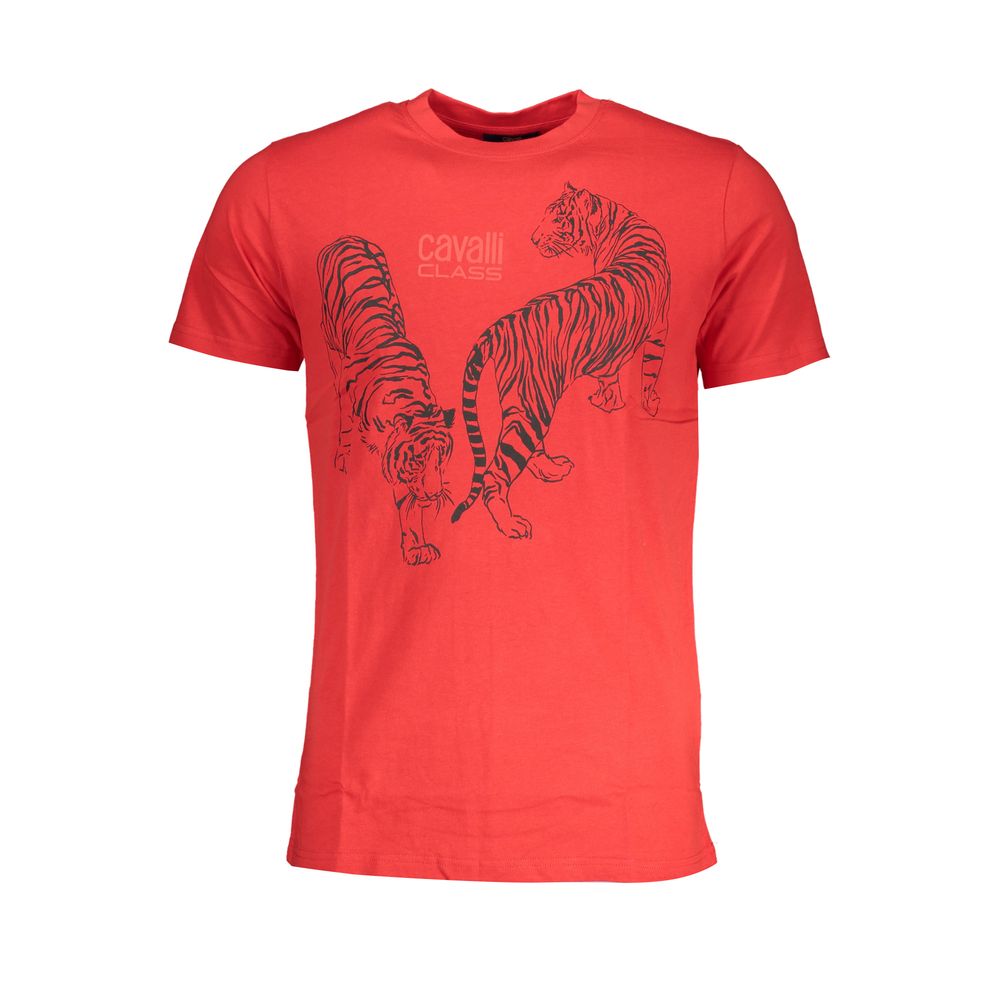 Мъжка тениска Men's t-shirt Cavalli Class
QXT62YJD060 02000 Red front view