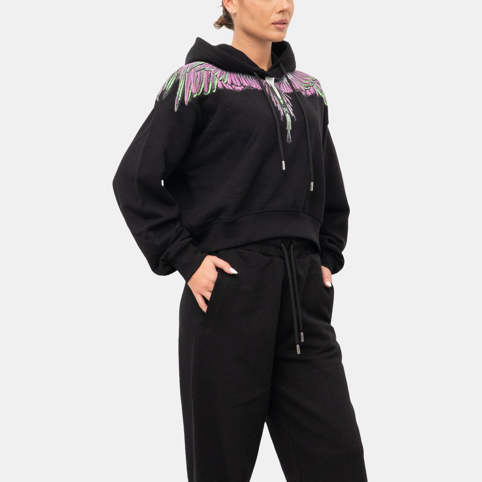 Дамско худи Marcelo Burlon County Of Milan Women Hoodie 25ICM30002 Side View