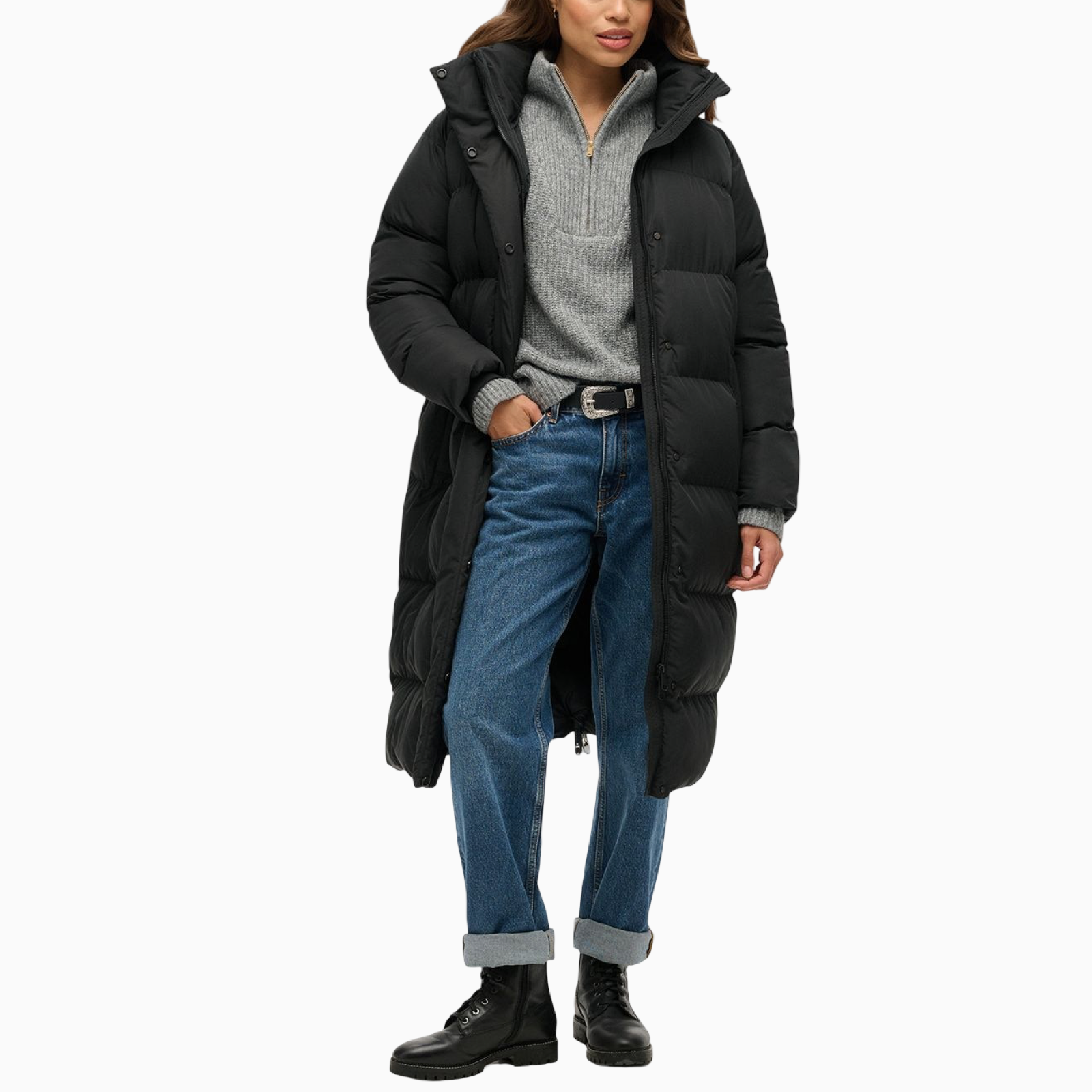 Дамско дълго зимно яке Superdry W5011801A Front View