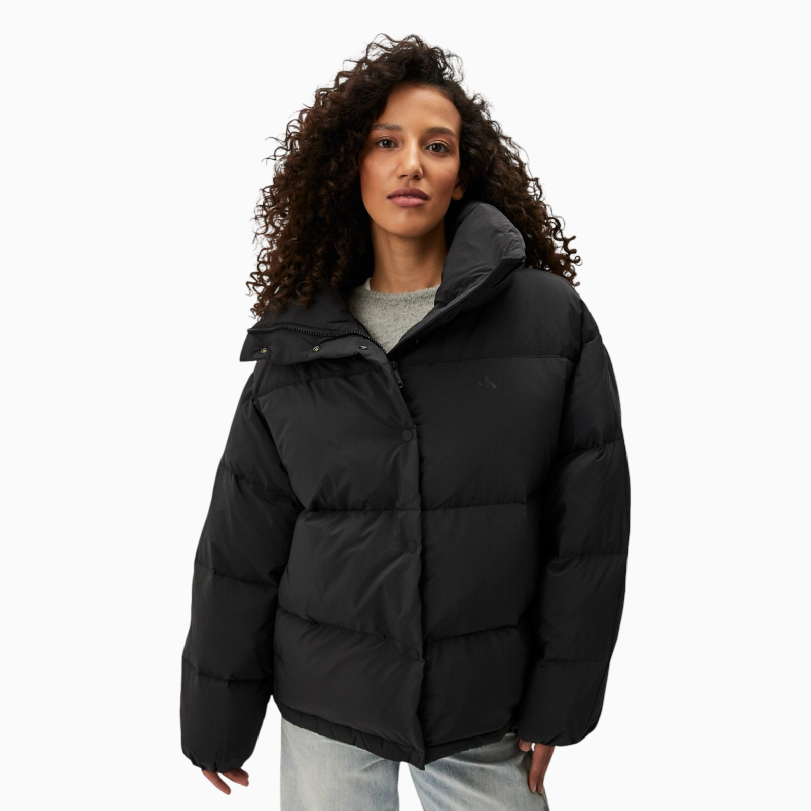 Дамско черно зимно яке Calvin Klein Jeans J20J224922