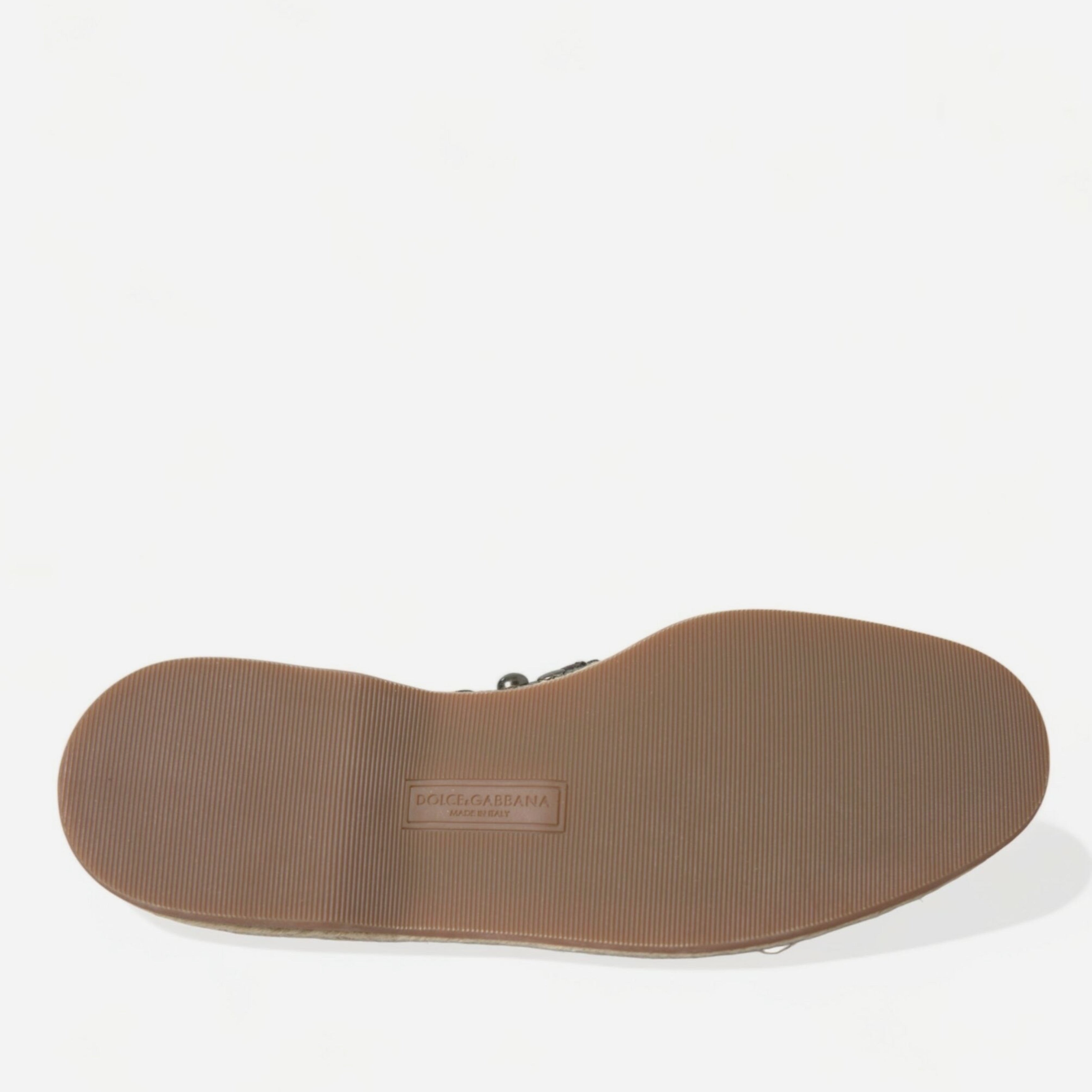 Dolce & Gabbana Studded Canvas Loafers